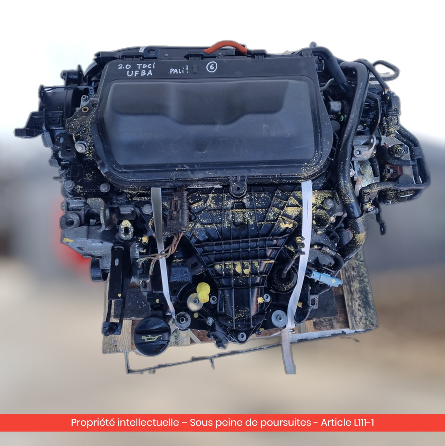 Moteur nu Ford Mondeo IV MK4 UFBA — occasion — vue 4