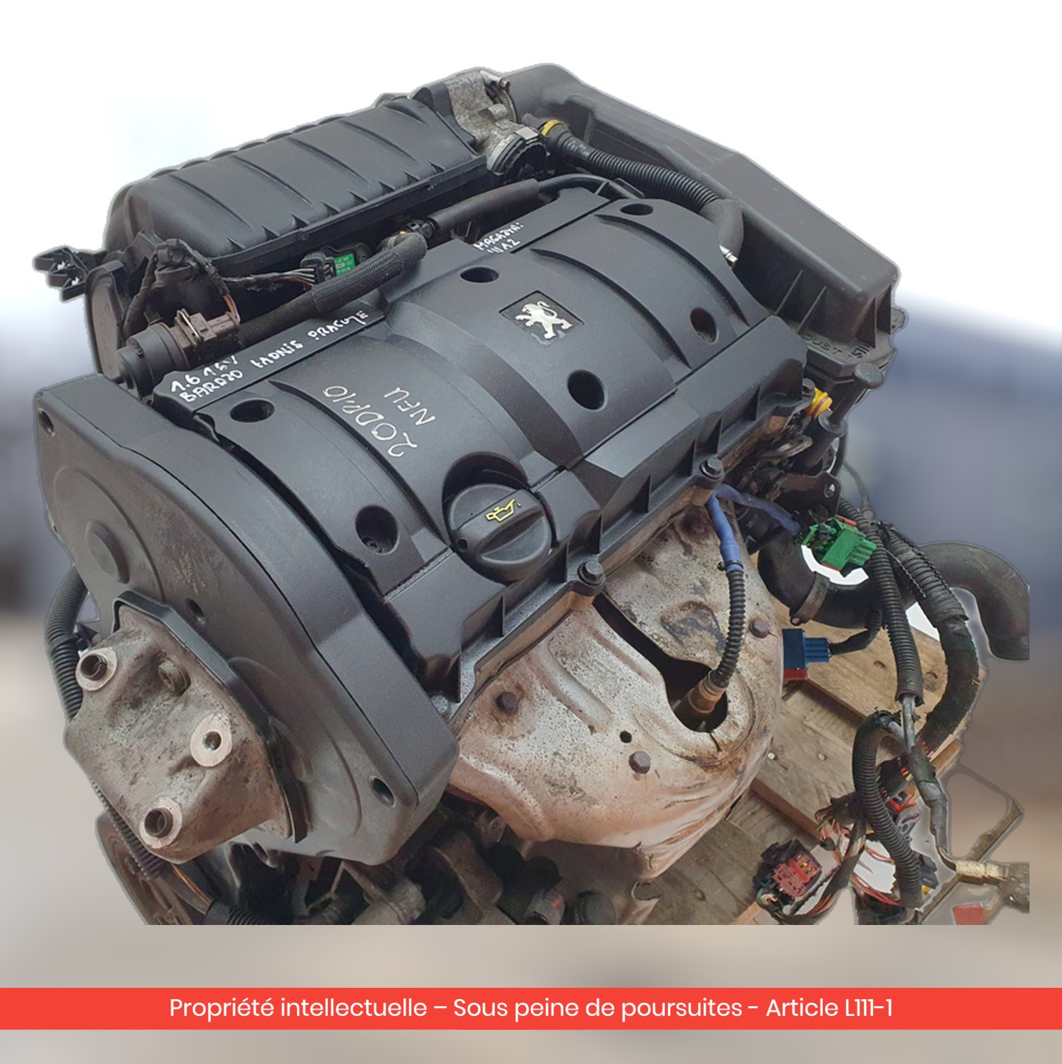 Moteur Peugeot 1007 206 207 307 308 / Peugeot Partner NFU — occasion — vue 2