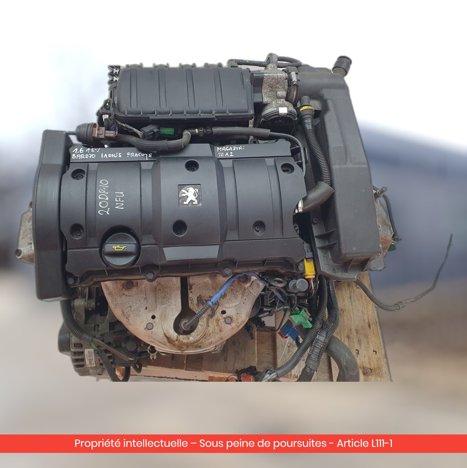Moteur Peugeot 1007 206 207 307 308 / Peugeot Partner NFU — occasion — vue 3