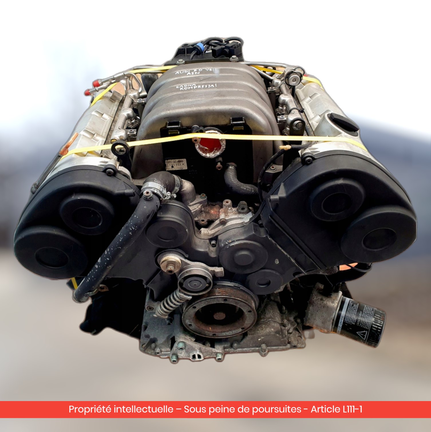 Moteur Audi A4 B6 / Audi A6 C5 / Audi A8 D3 V6 ASN — occasion — vue 3