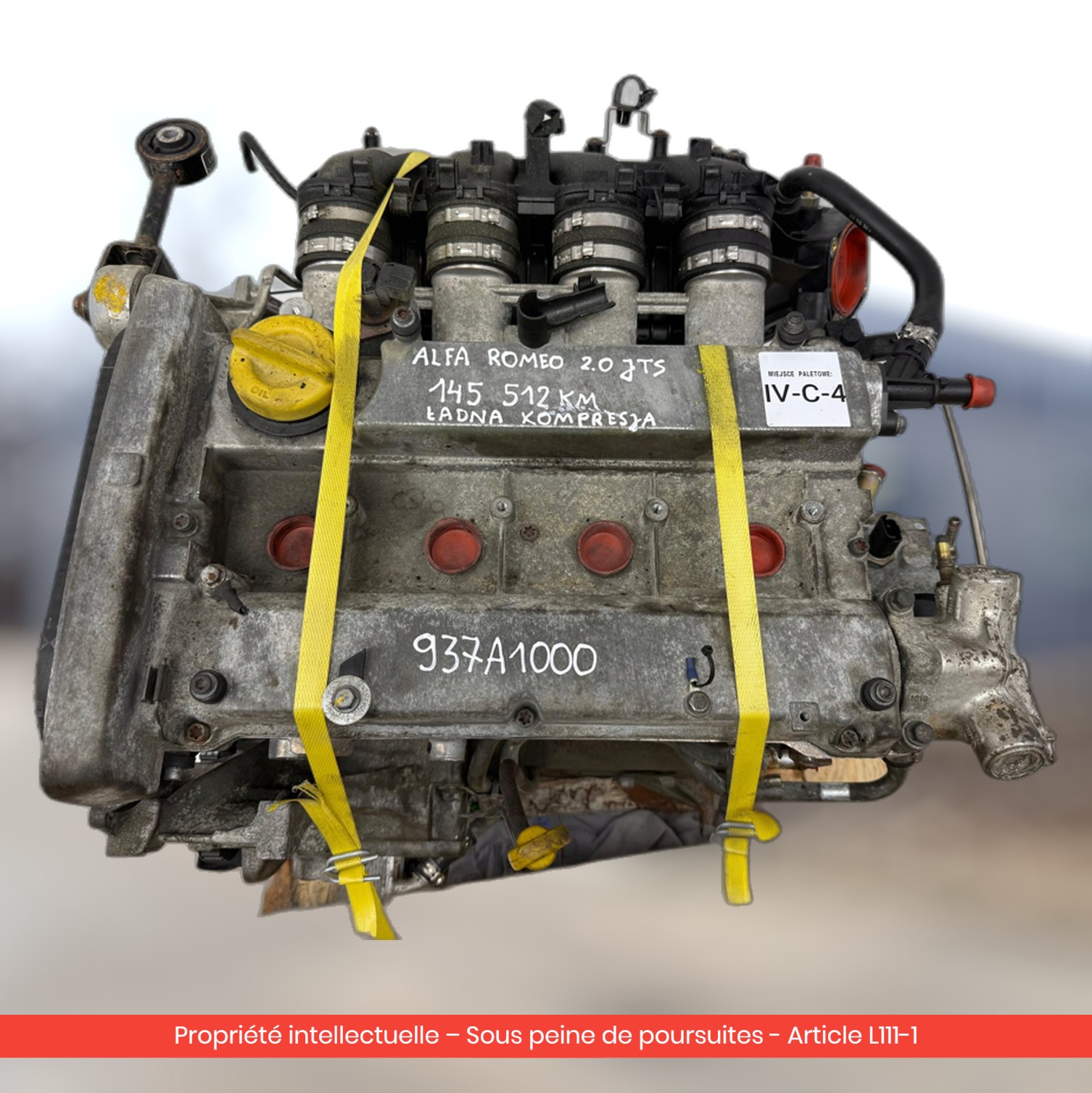Moteur Alfa Romeo 156 GTV 937A1000 — occasion — vue 2