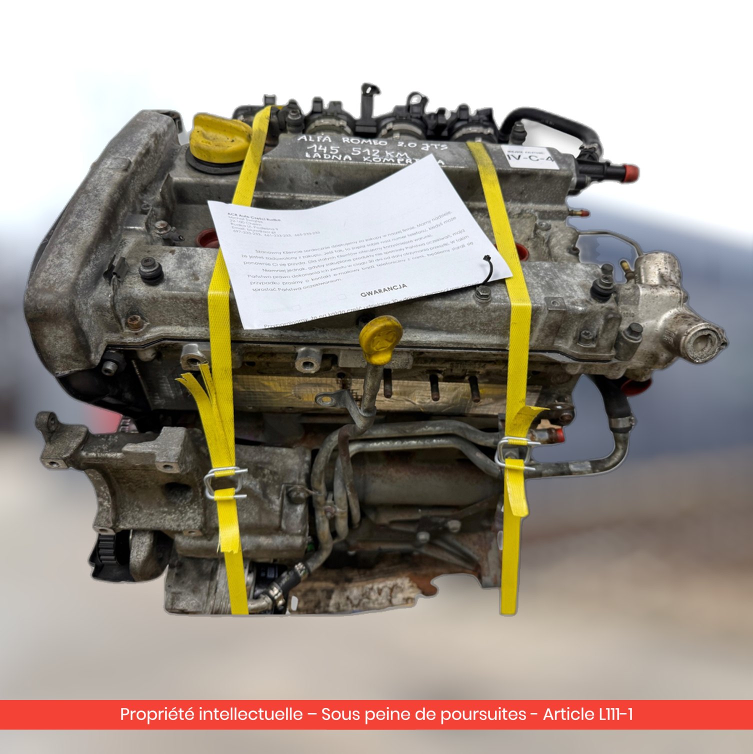 Moteur Alfa Romeo 156 GTV 937A1000 — occasion — vue 4