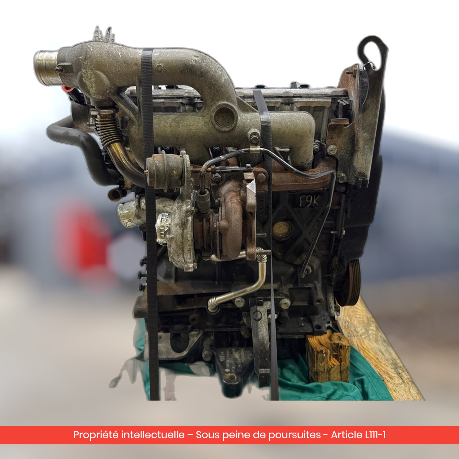 Moteur Renault Trafic / Nissan Primastar / Opel Vivaro F9Q760 F9QU760 — occasion — vue 2