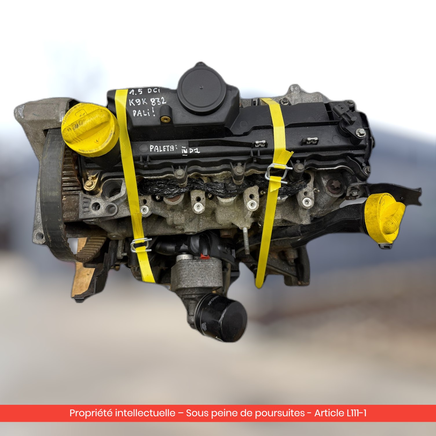 Moteur Renault Scenic III K9K832 K9KG832 — occasion — vue 2