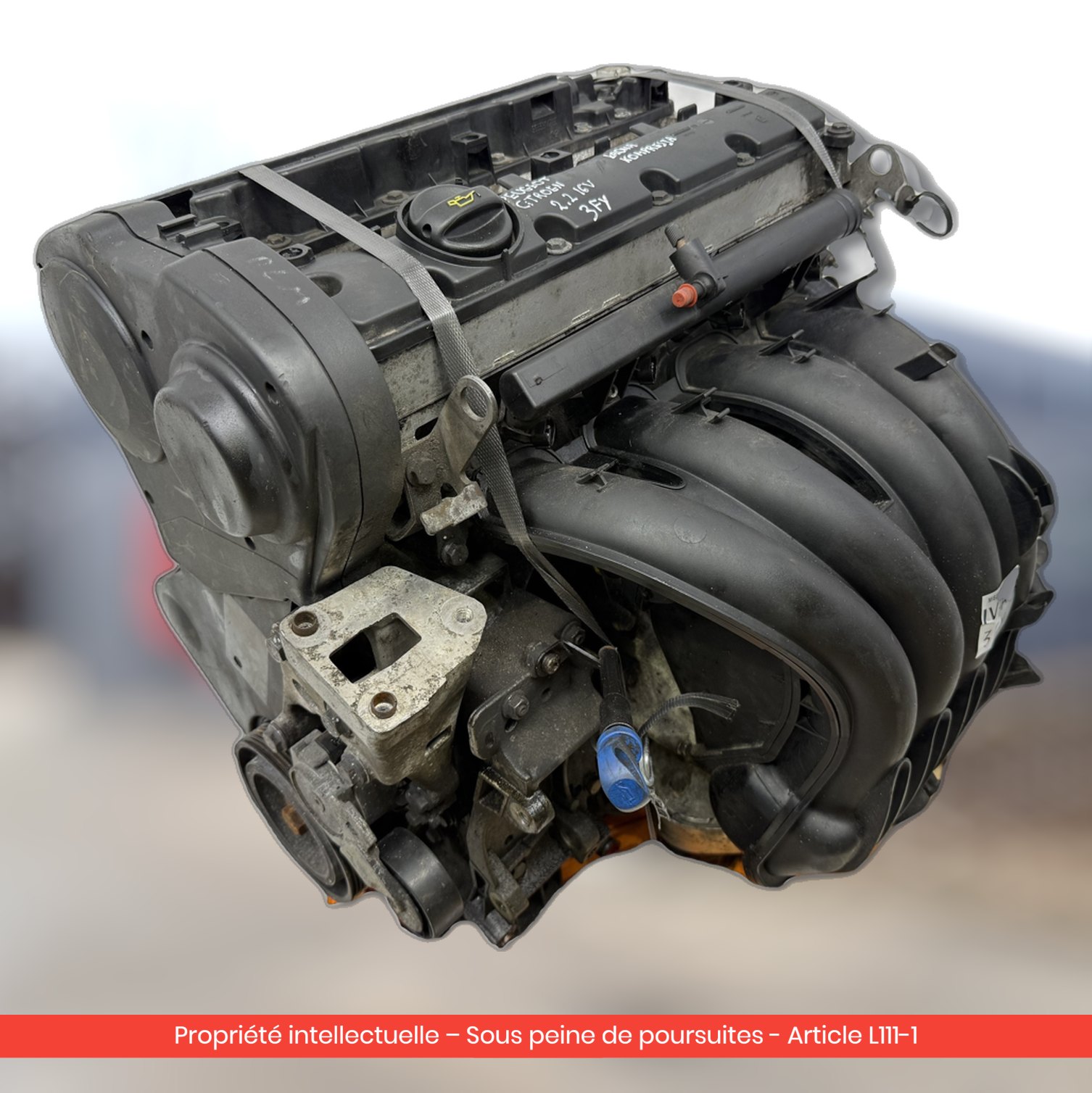 Moteur Peugeot 407 607 3FY — occasion — vue 4
