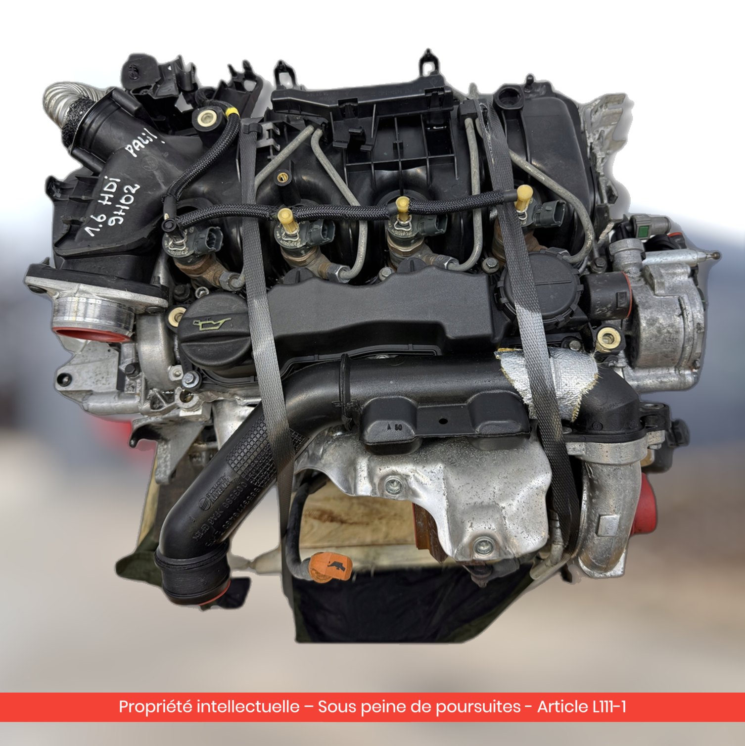 Moteur Citroën C3 I C3 II C3 / Peugeot 207 307 308 9H02 — occasion — vue 3
