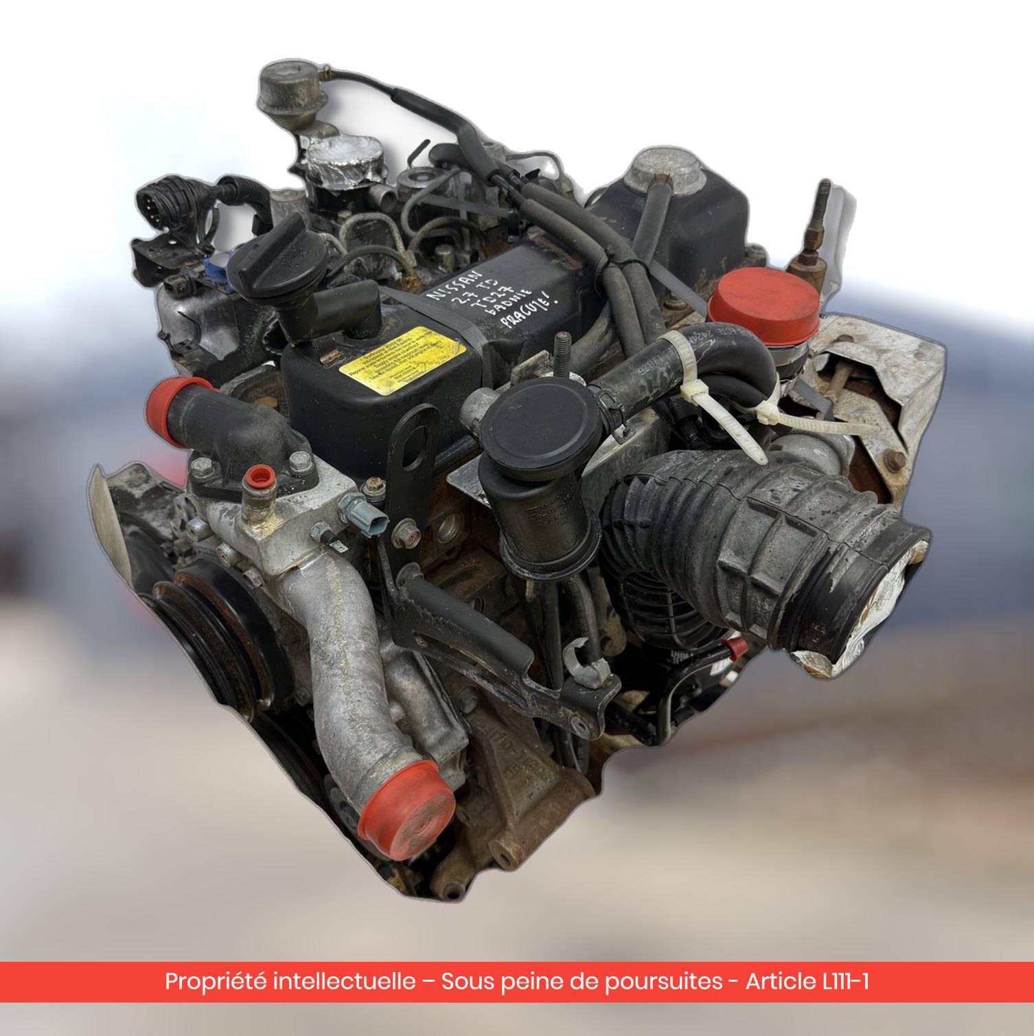 Moteur Nissan Terrano II / Ford Maverick II TD TD27 TD27T — occasion — vue 3