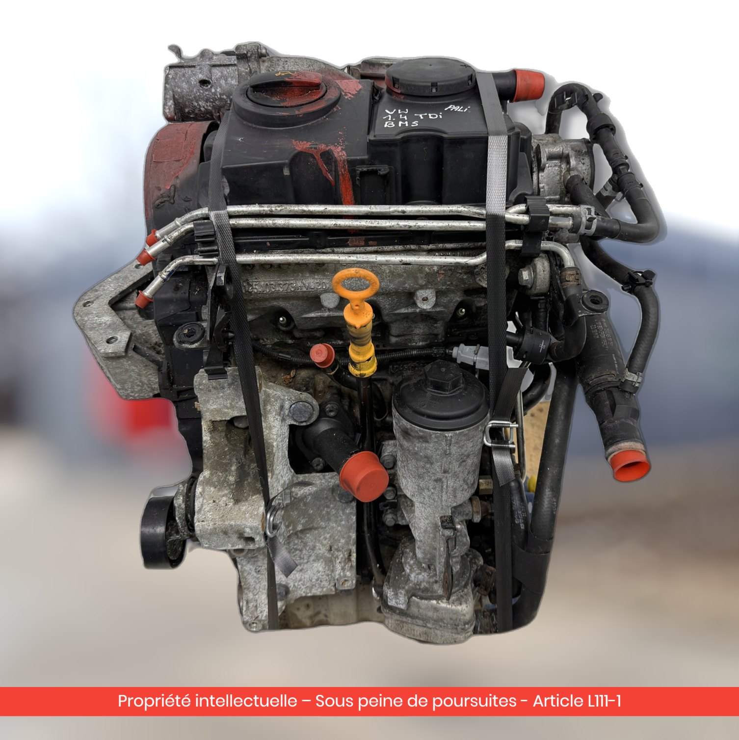 Moteur Škoda Roomster / Volkswagen Polo V / Seat Ibiza III IV BMS — occasion — vue 4