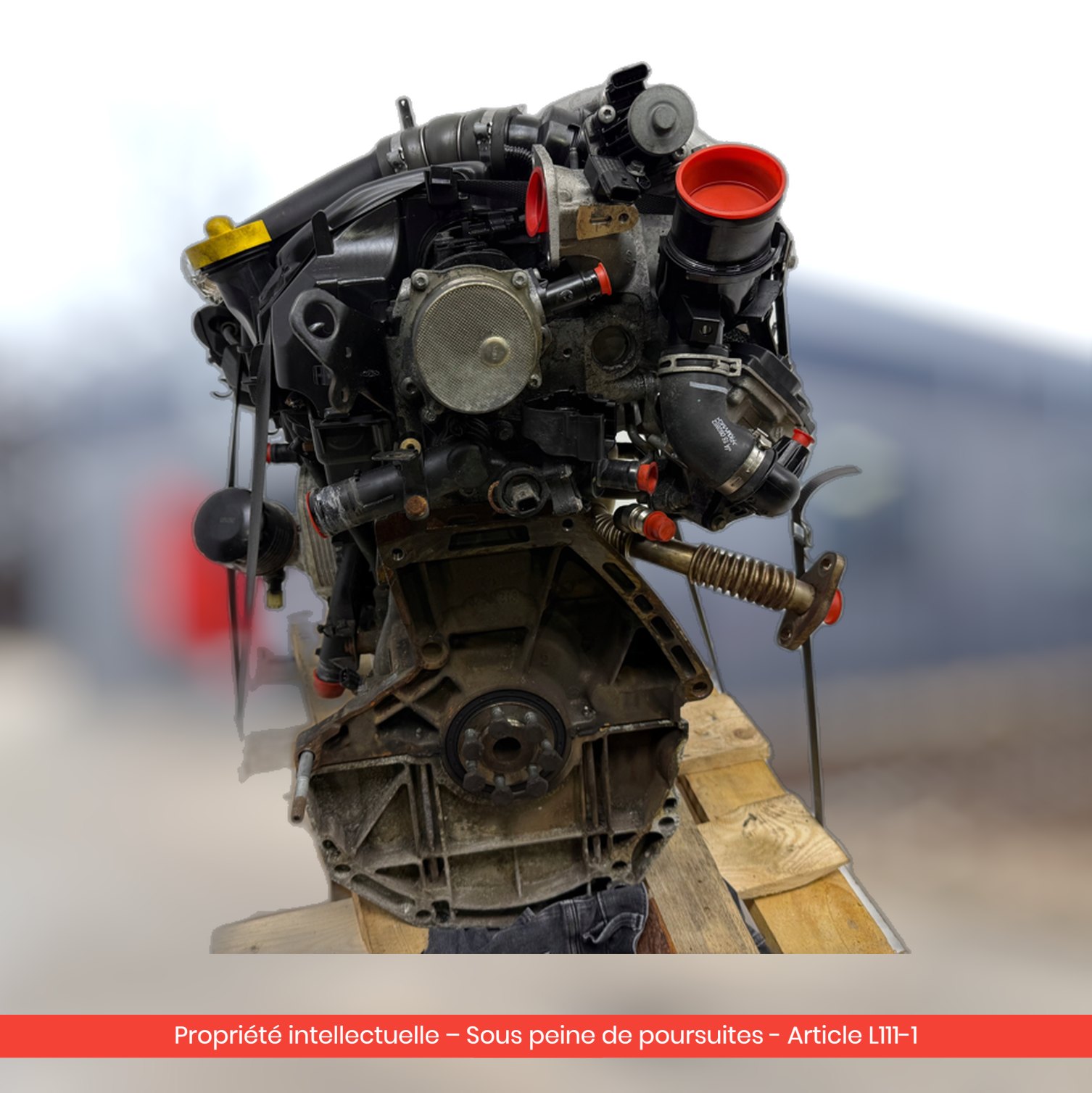Moteur Renault Kangoo II K9K608 K9KB608 — occasion — vue 3