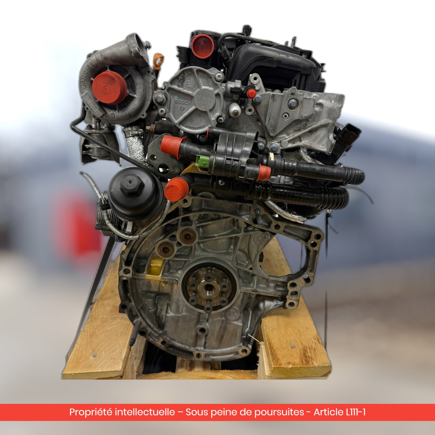 Moteur Citroën C2 C3 C5 III C4 I C4 / Peugeot 206 207 307 1007 308 3008 407 5008 9HZ — occasion — vue 4