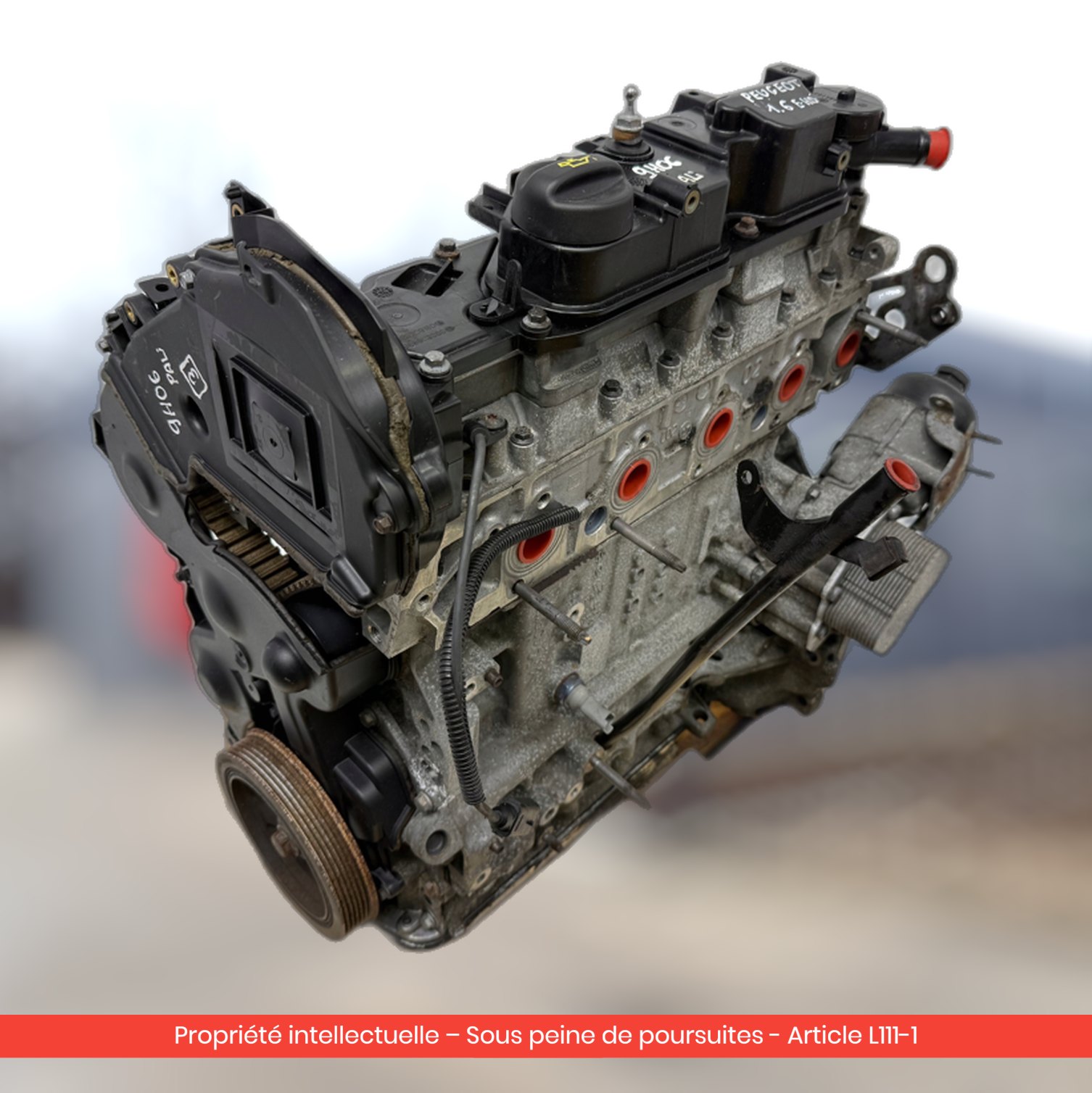 Moteur Peugeot 207 208 308 508 3008 5008 / Citroën C4 II C5 III DS3 DS4 DS5 9HR 9H06 — occasion — vue 4