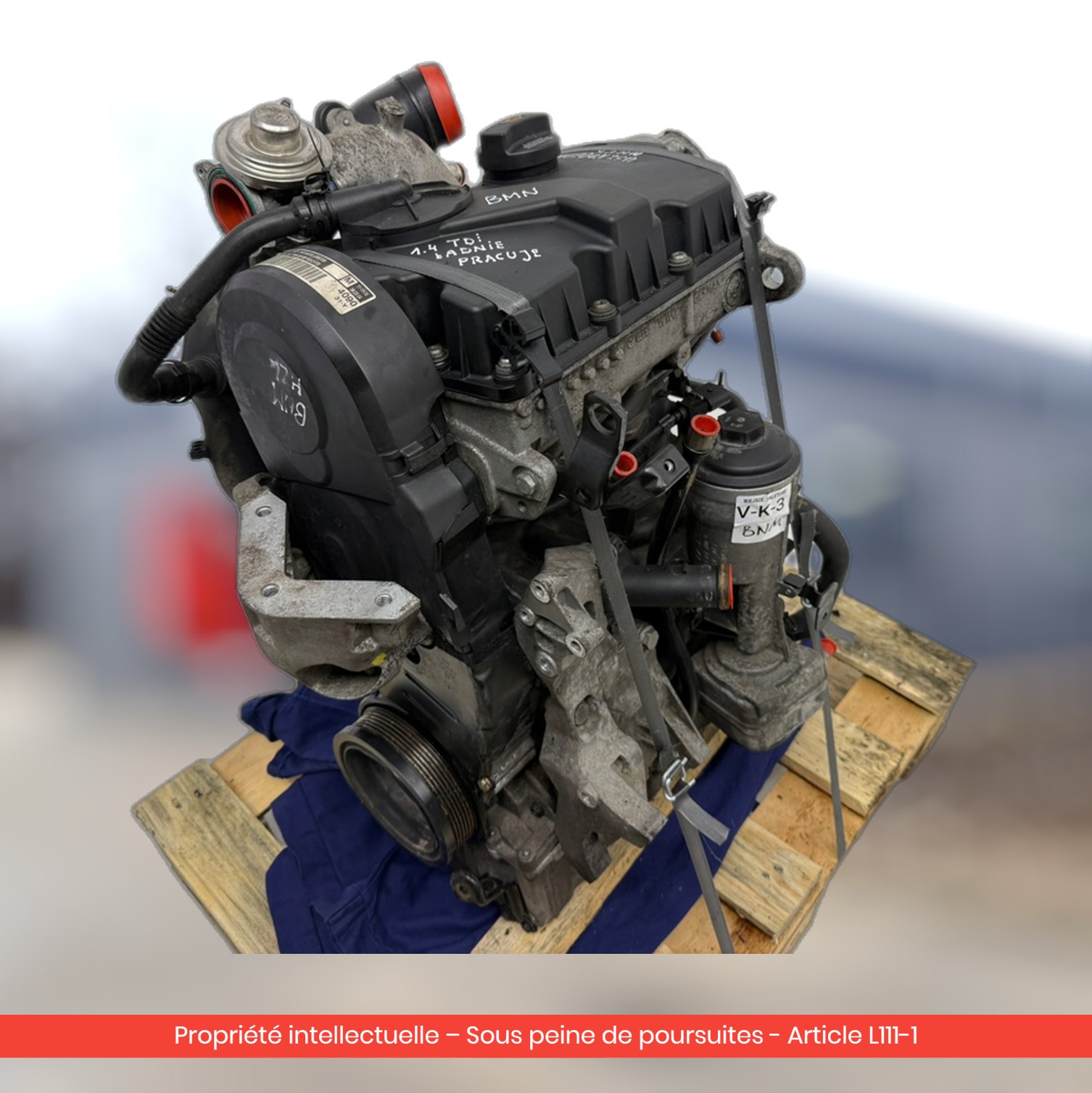 Moteur Volkswagen FOX / Volkswagen Polo IV / Seat Cordoba II BNM — occasion — vue 3