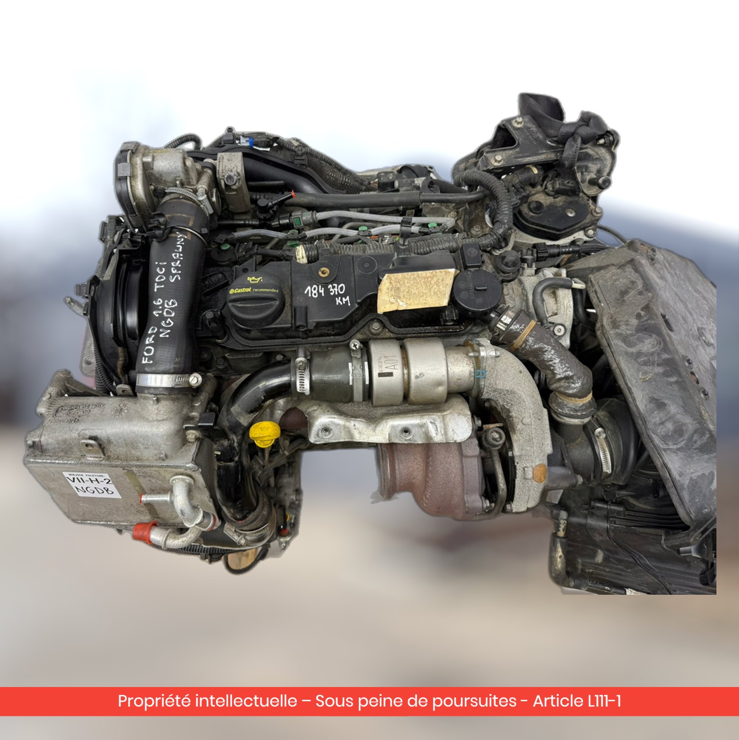Moteur Ford Focus III NGDA NGDB — occasion — vue 4