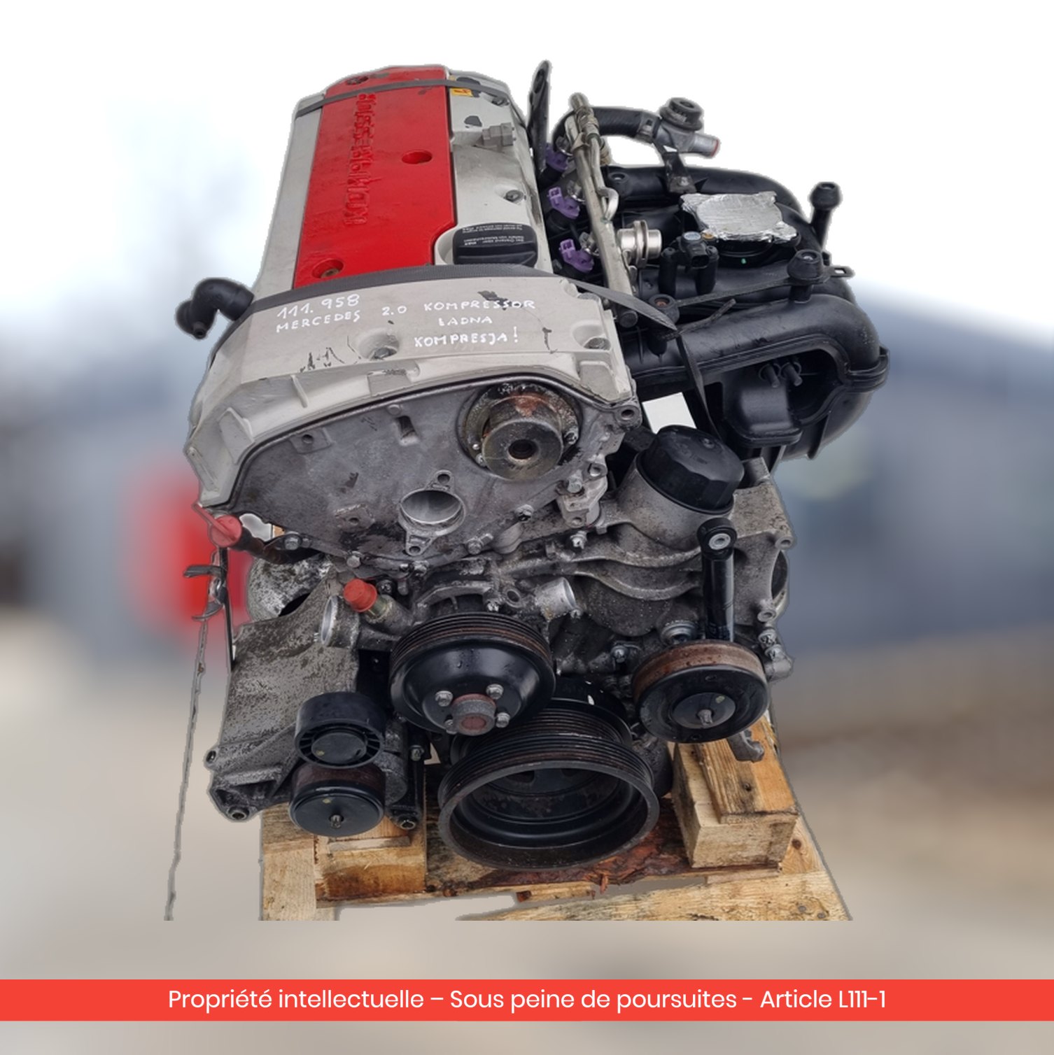 Moteur Mercedes SLK R170 111958 — occasion — vue 2
