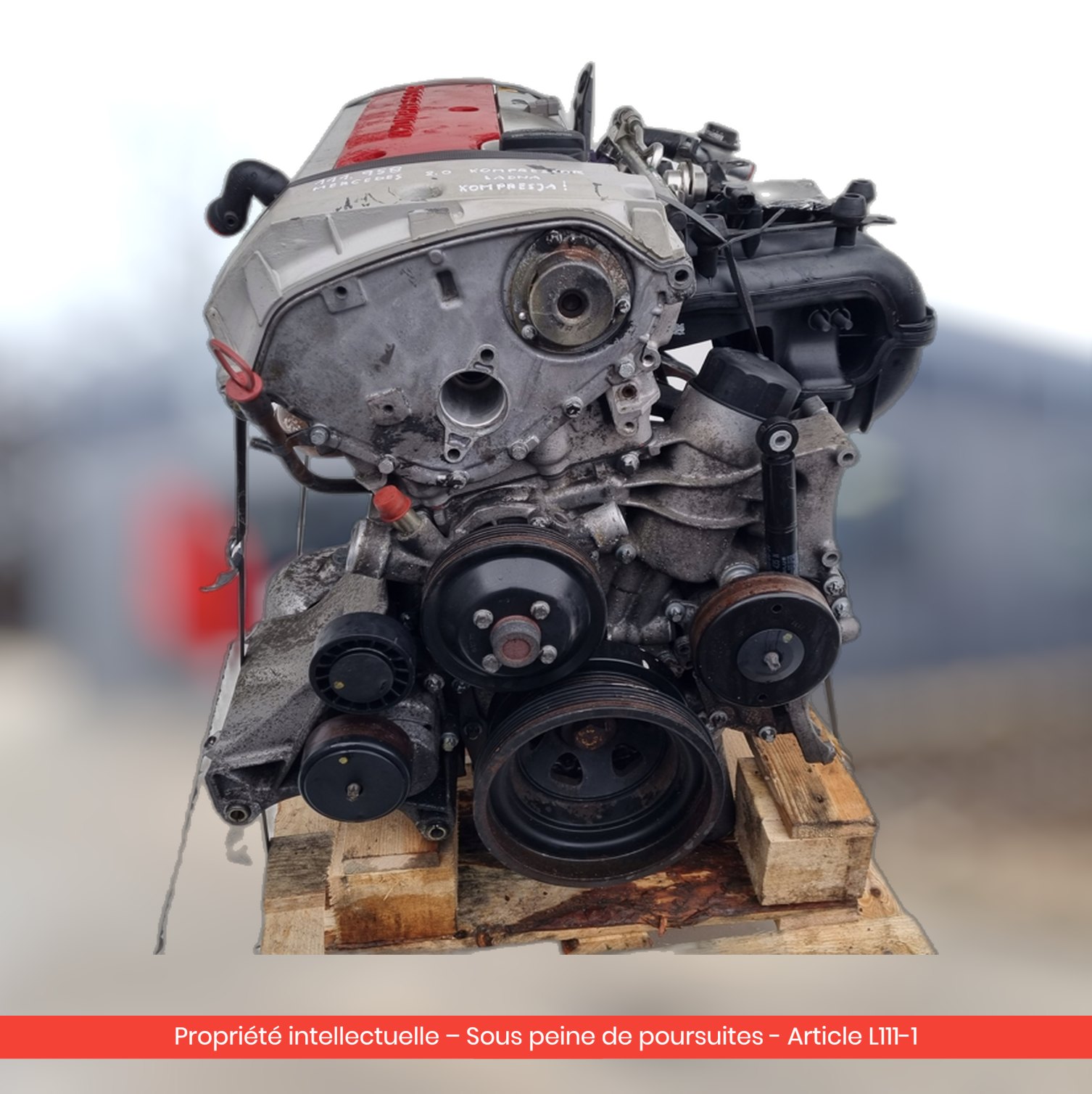 Moteur Mercedes SLK R170 111958 — occasion — vue 3