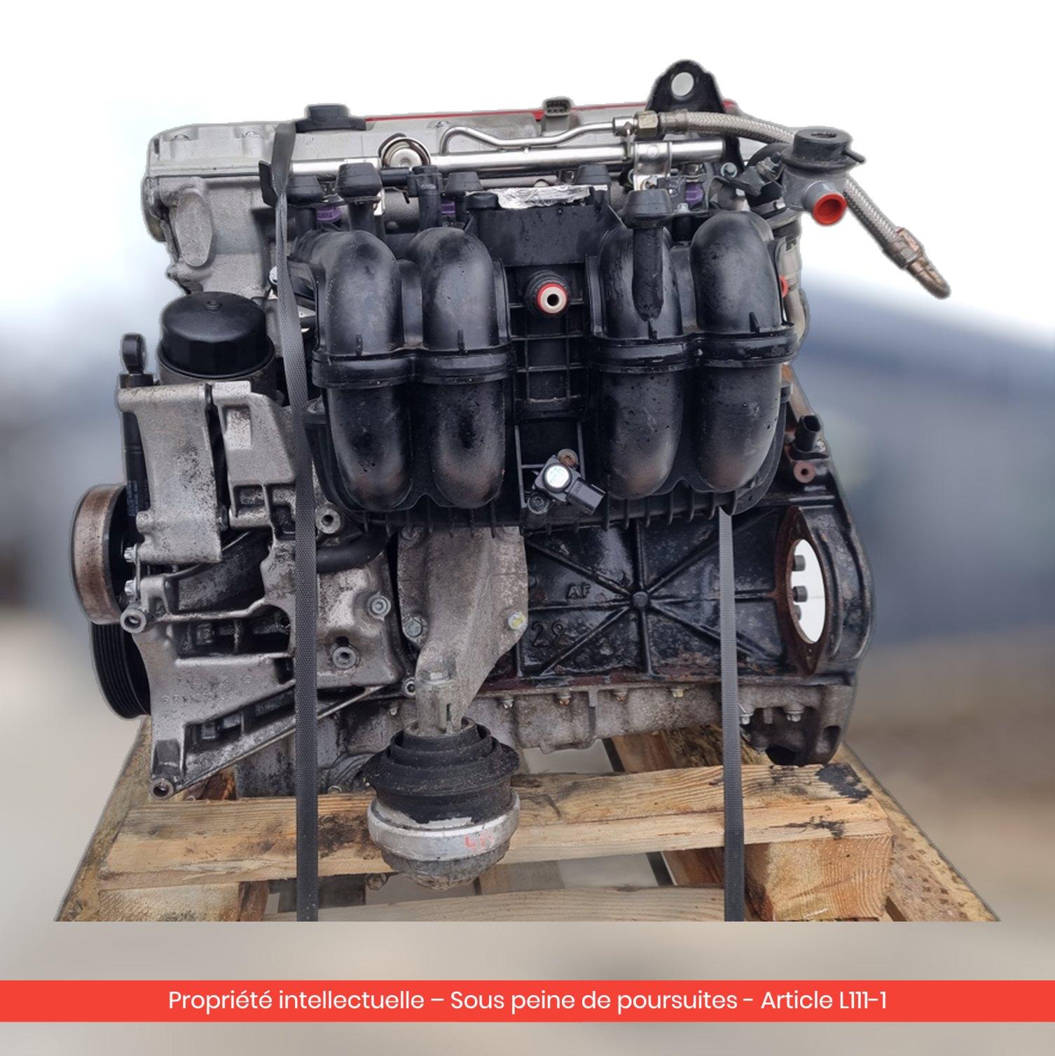 Moteur Mercedes SLK R170 111958 — occasion — vue 4