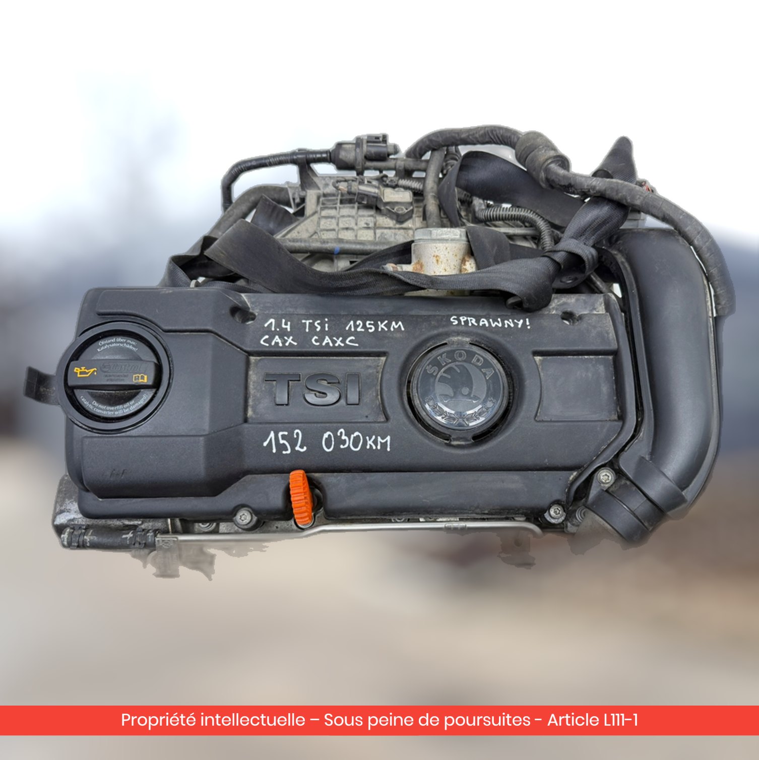 Moteur Audi A3 / Seat Altea / Leon CAXC — occasion — vue 4