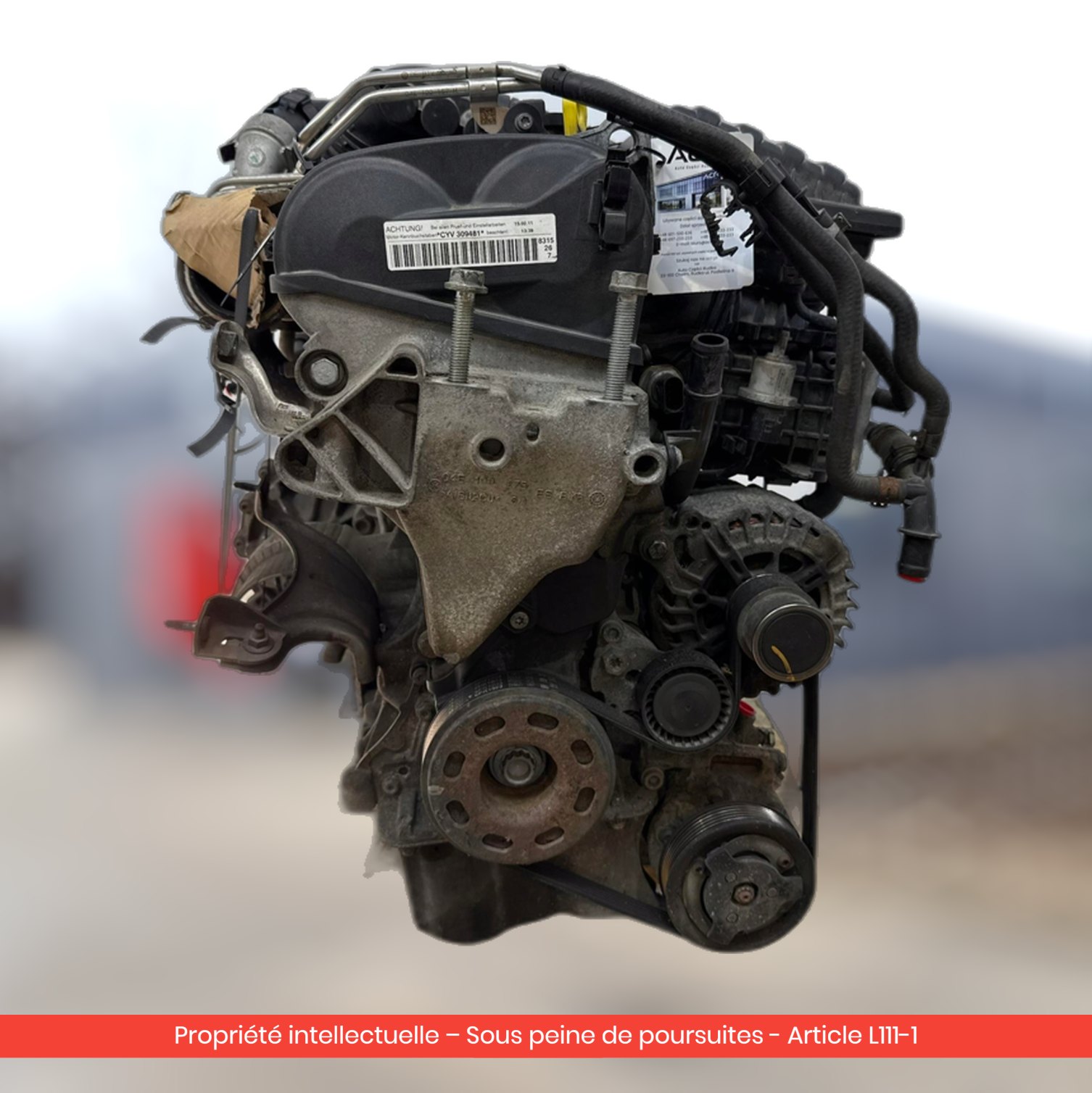 Moteur Audi A3 / Seat Leon II / Škoda Octavia III CYVB — occasion — vue 3