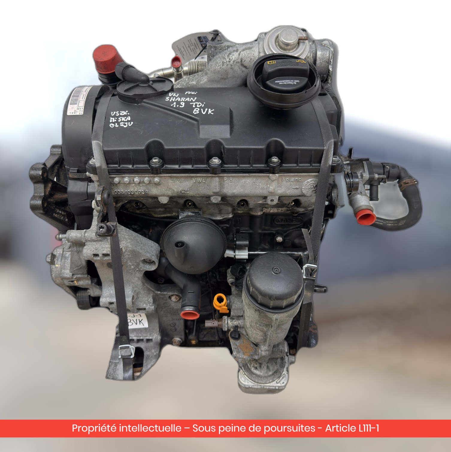 Moteur Volkswagen Sharan / Seat Alhambra / Ford Galaxy II MK2 BVK — occasion — vue 3