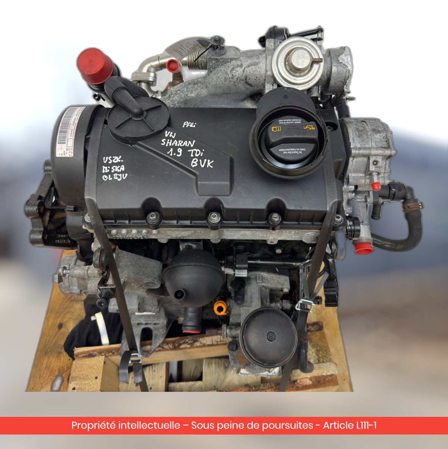 Moteur Volkswagen Sharan / Seat Alhambra / Ford Galaxy II MK2 BVK — occasion — vue 4