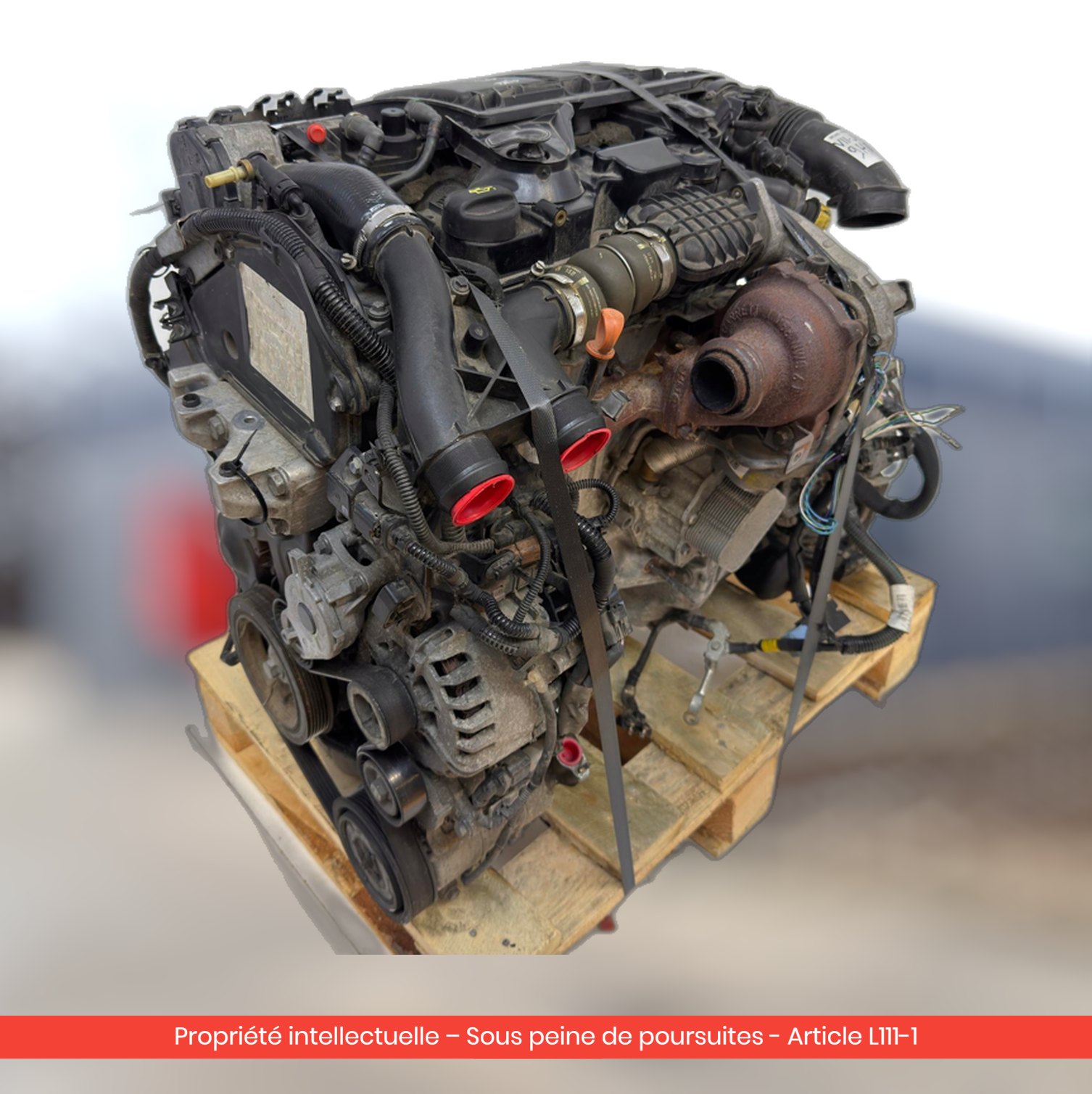 Moteur Peugeot 207 208 308 508 3008 5008 / Citroën C4 II C5 III DS3 DS4 DS5 9HR 9H05 — occasion — vue 2