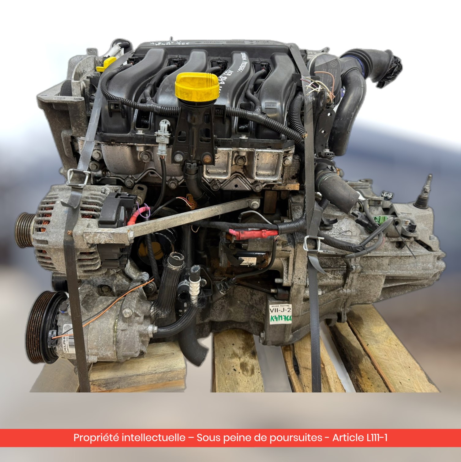 Moteur Renault Megane II K4M766 — occasion — vue 2