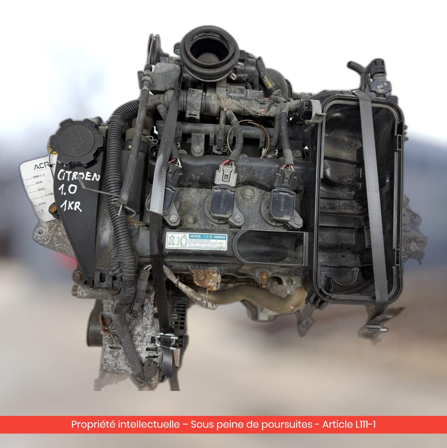 Moteur Peugeot 107 / Citroën C1 / Toyota Aygo 1KR 1KR — occasion — vue 3
