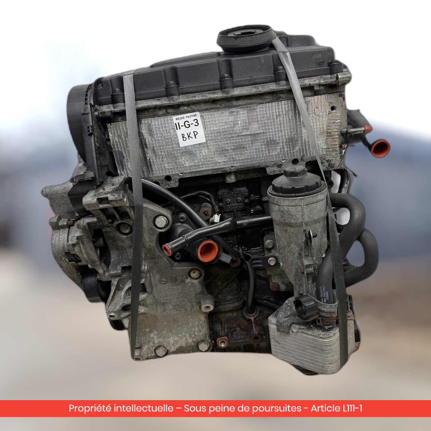 Moteur nu Volkswagen Passat B6 BKP — occasion — vue 2