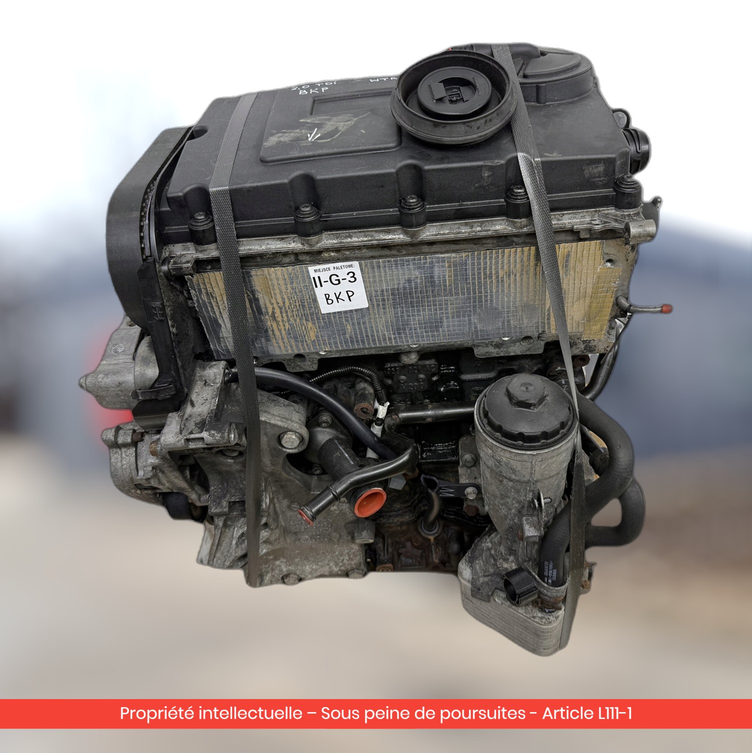 Moteur nu Volkswagen Passat B6 BKP — occasion — vue 3