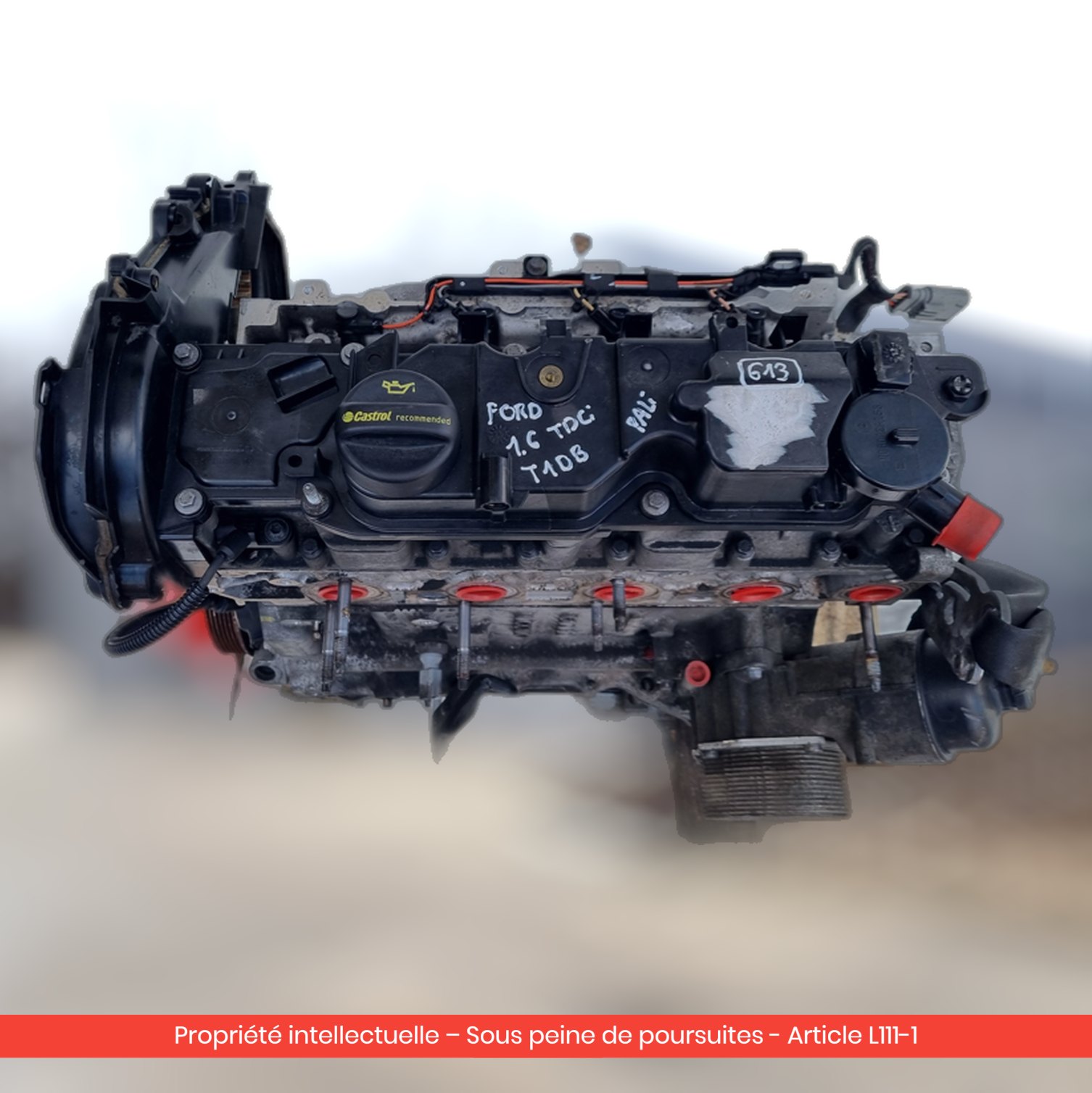 Moteur nu Ford Focus III MK3 T1DB — occasion — vue 4
