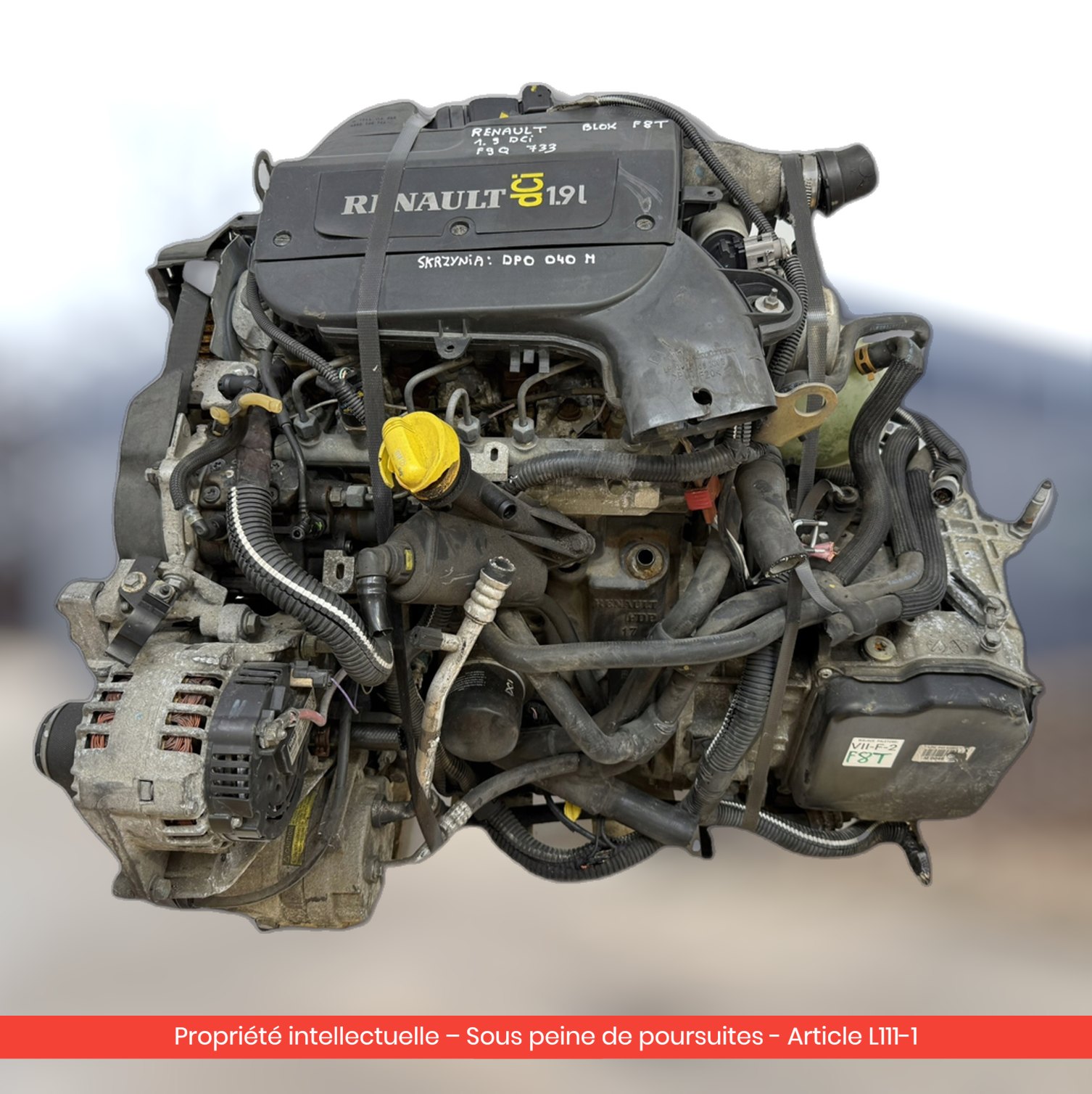 Moteur Renault Megane I F9Q733 — occasion — vue 2