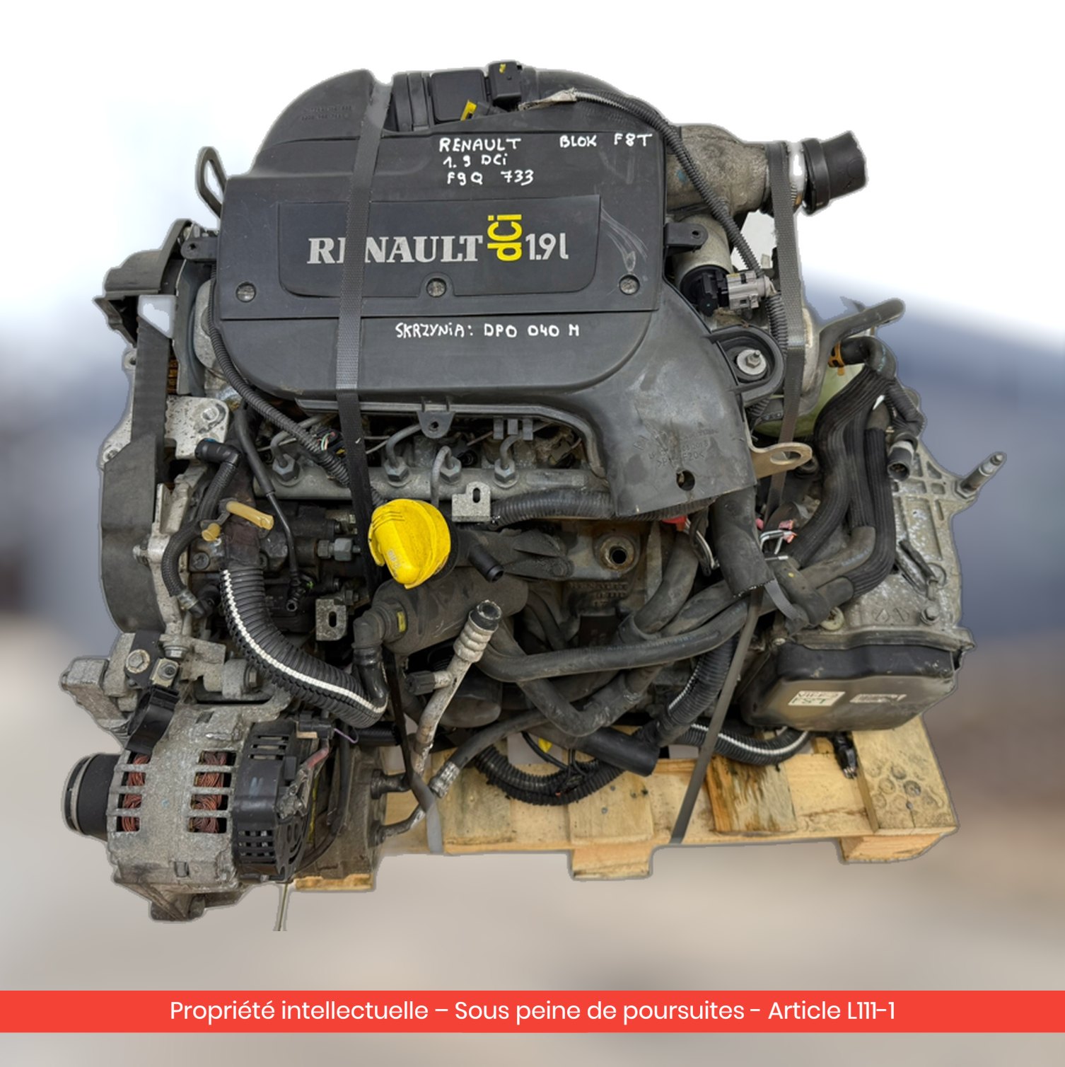 Moteur Renault Megane I F9Q733 — occasion — vue 4