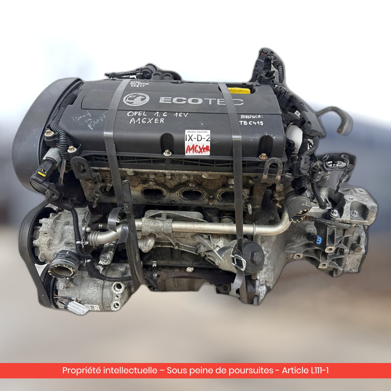 Moteur Opel Astra IV J A16XER — occasion — vue 4