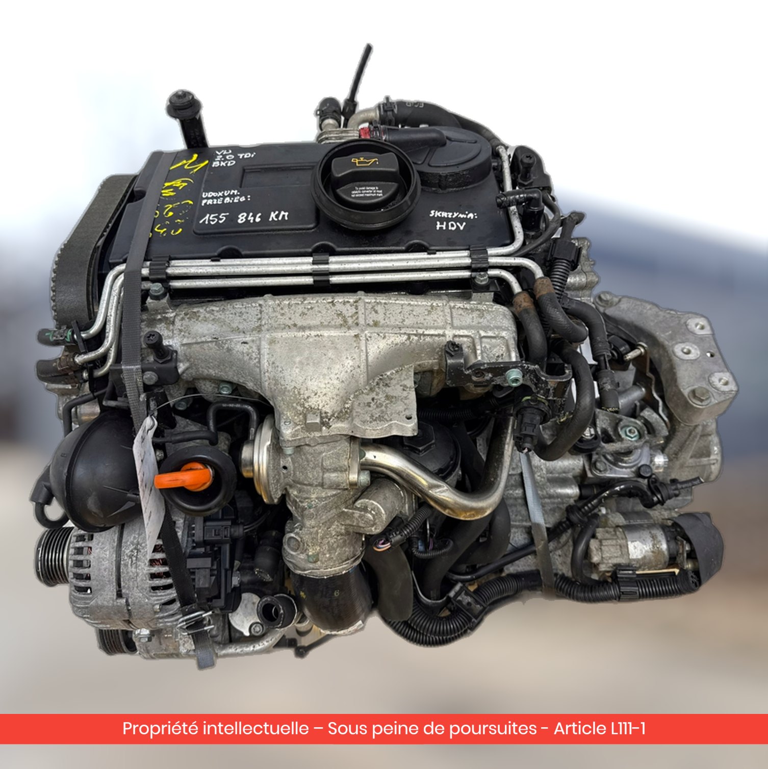 Moteur Volkswagen Golf V / Škoda Octavia II / Seat Altea BKD — occasion — vue 3