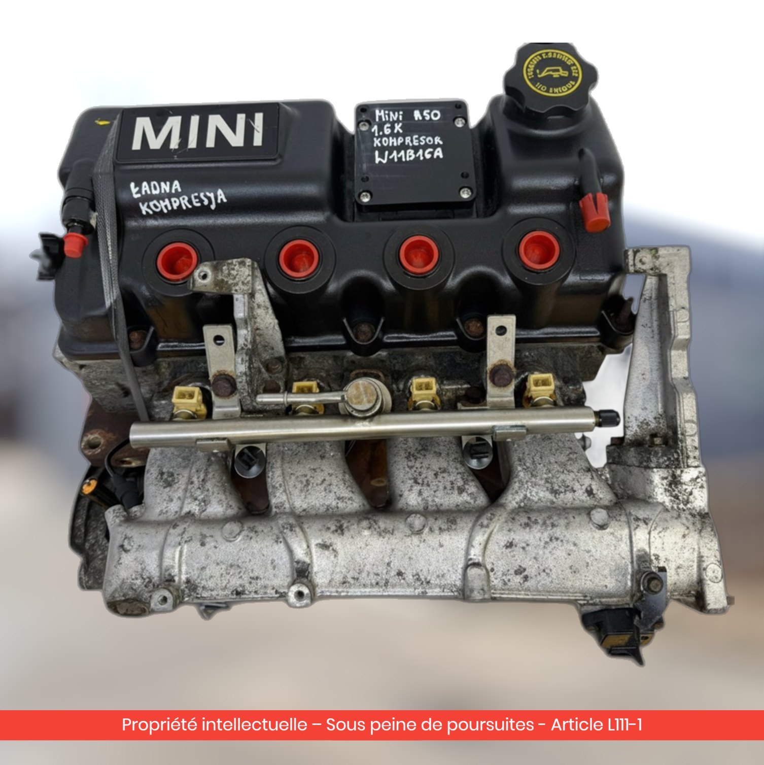 Moteur Mini Cooper S R50 R52 R53 W11B16A — occasion — vue 1
