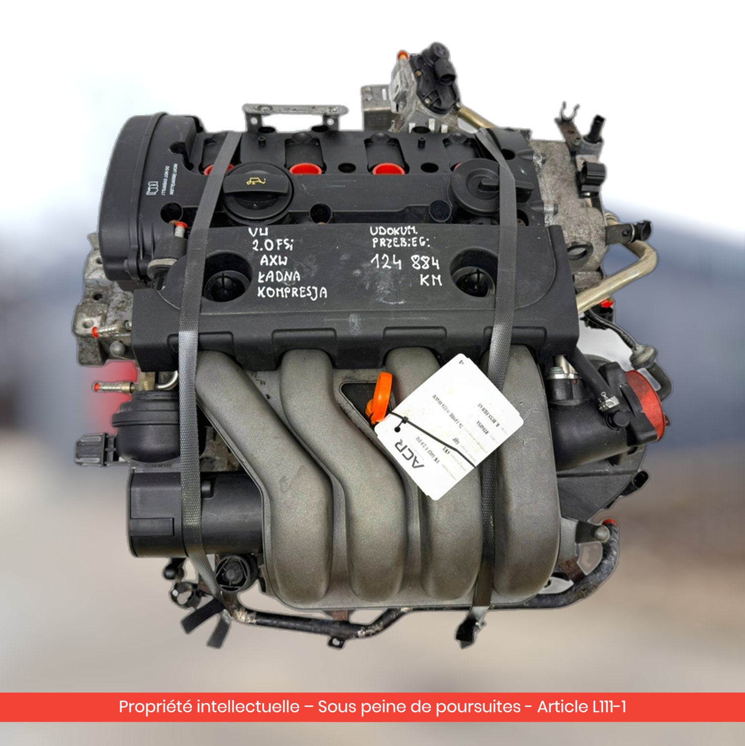 Moteur Volkswagen Golf V / Audi A3 II 8P AXW — occasion — vue 3