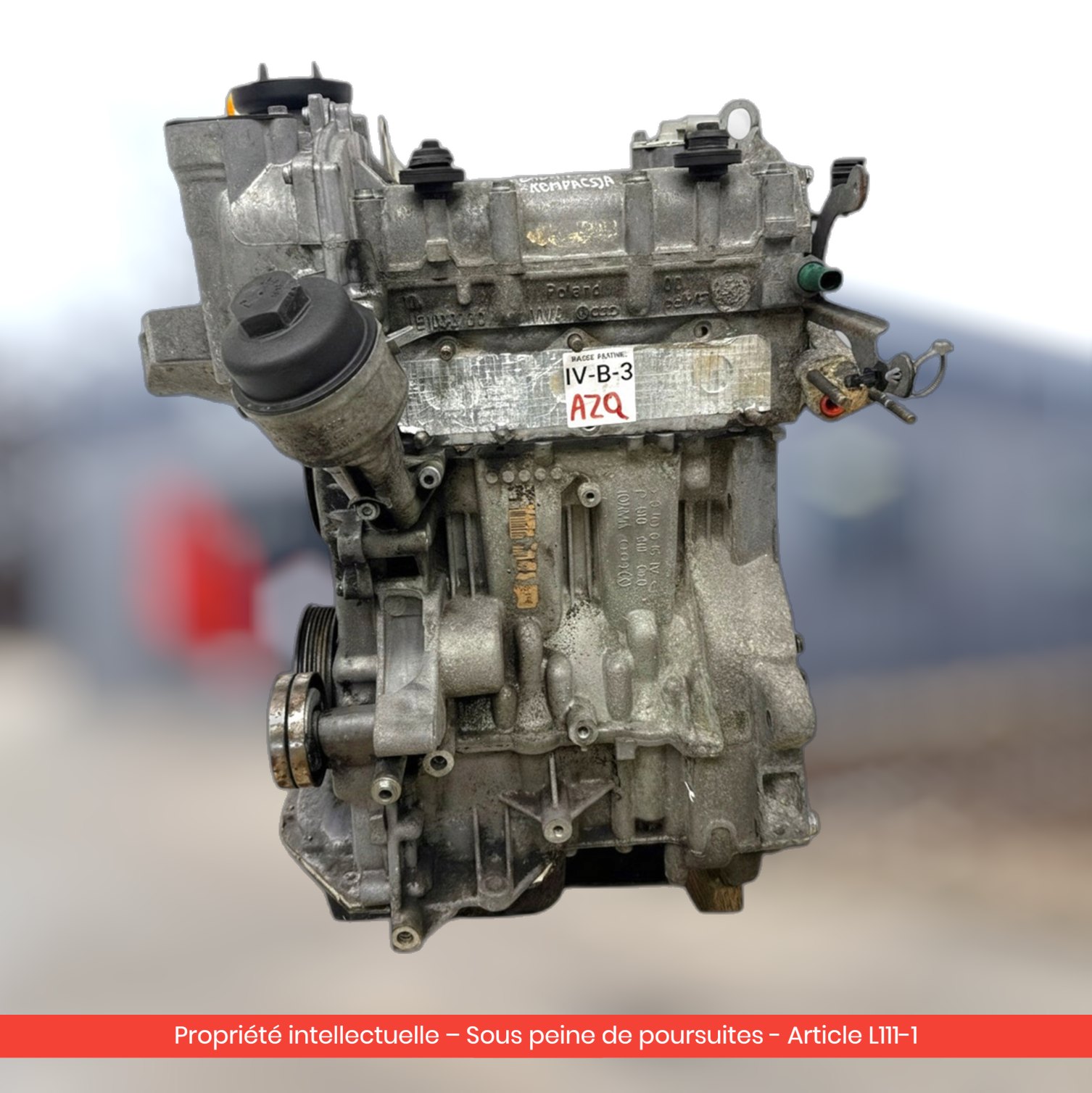 Moteur Volkswagen Polo IV / Škoda Fabia I / Seat Ibiza III AZQ — occasion — vue 3