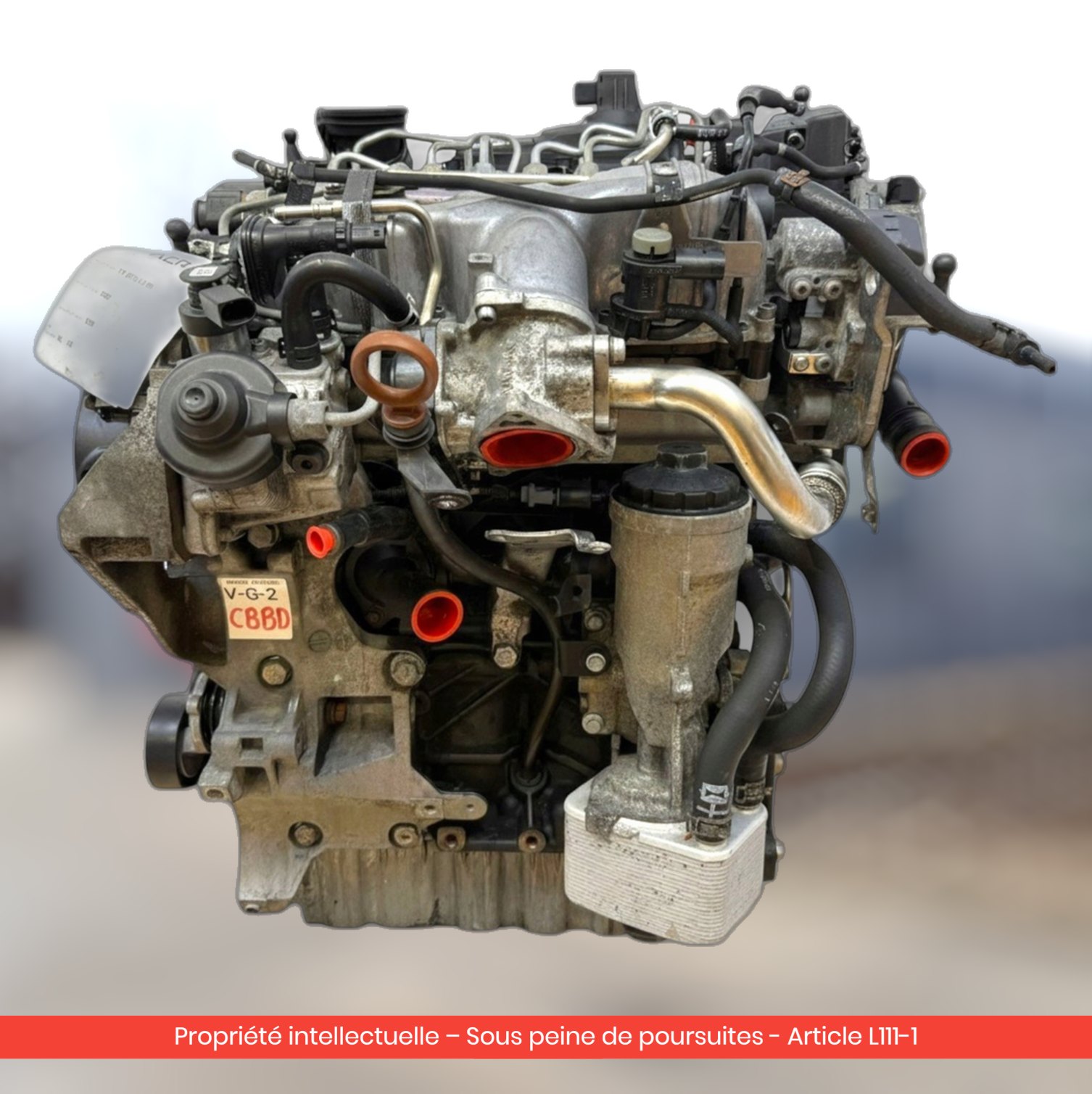 Moteur Audi A3 II 8P TT 8J / Škoda Superb II / Volkswagen Golf VI CBB ABBB — occasion — vue 3