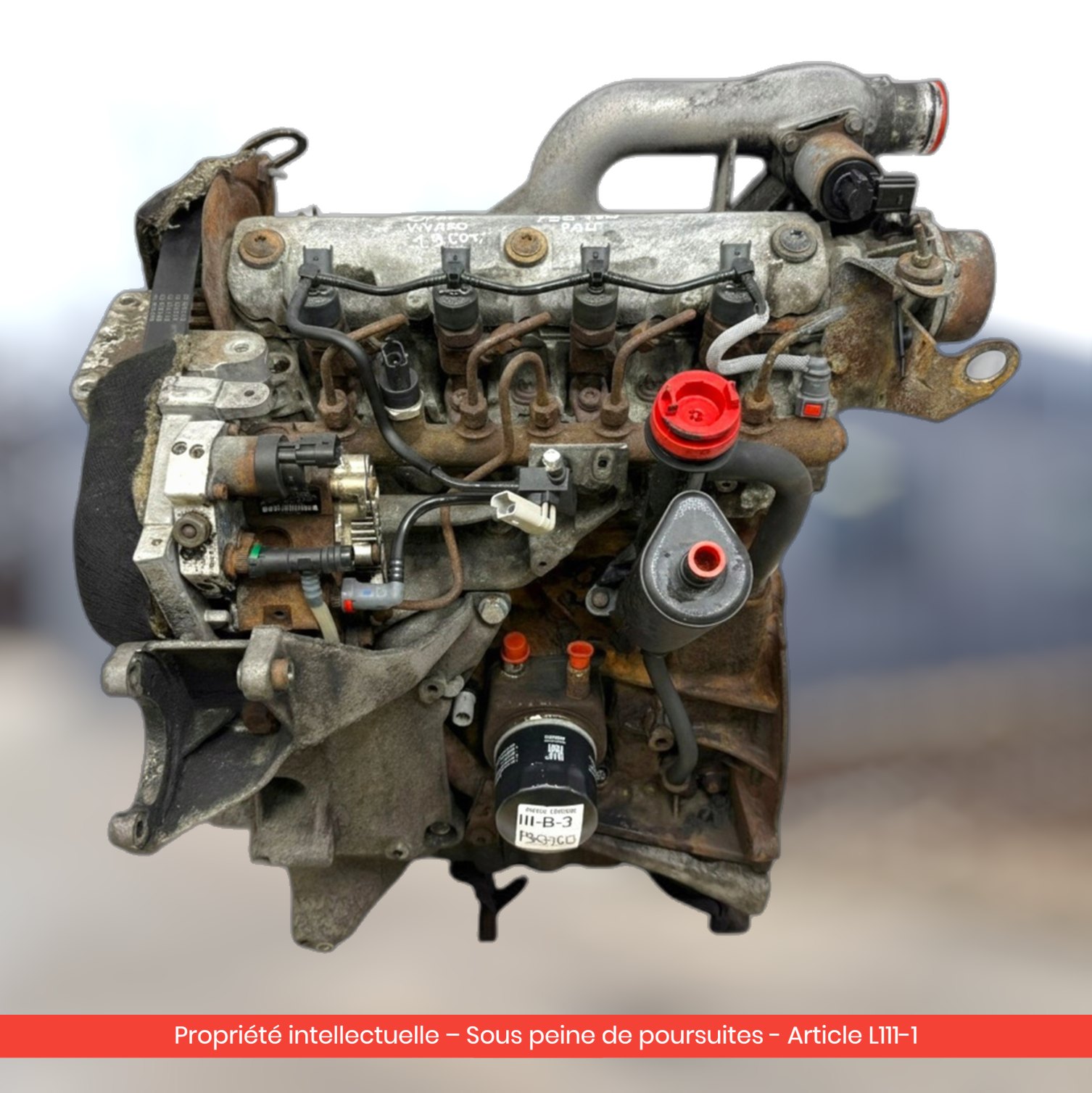Moteur Renault Trafic / Nissan Primastar / Opel Vivaro F9Q760 F9QU760 — occasion — vue 3