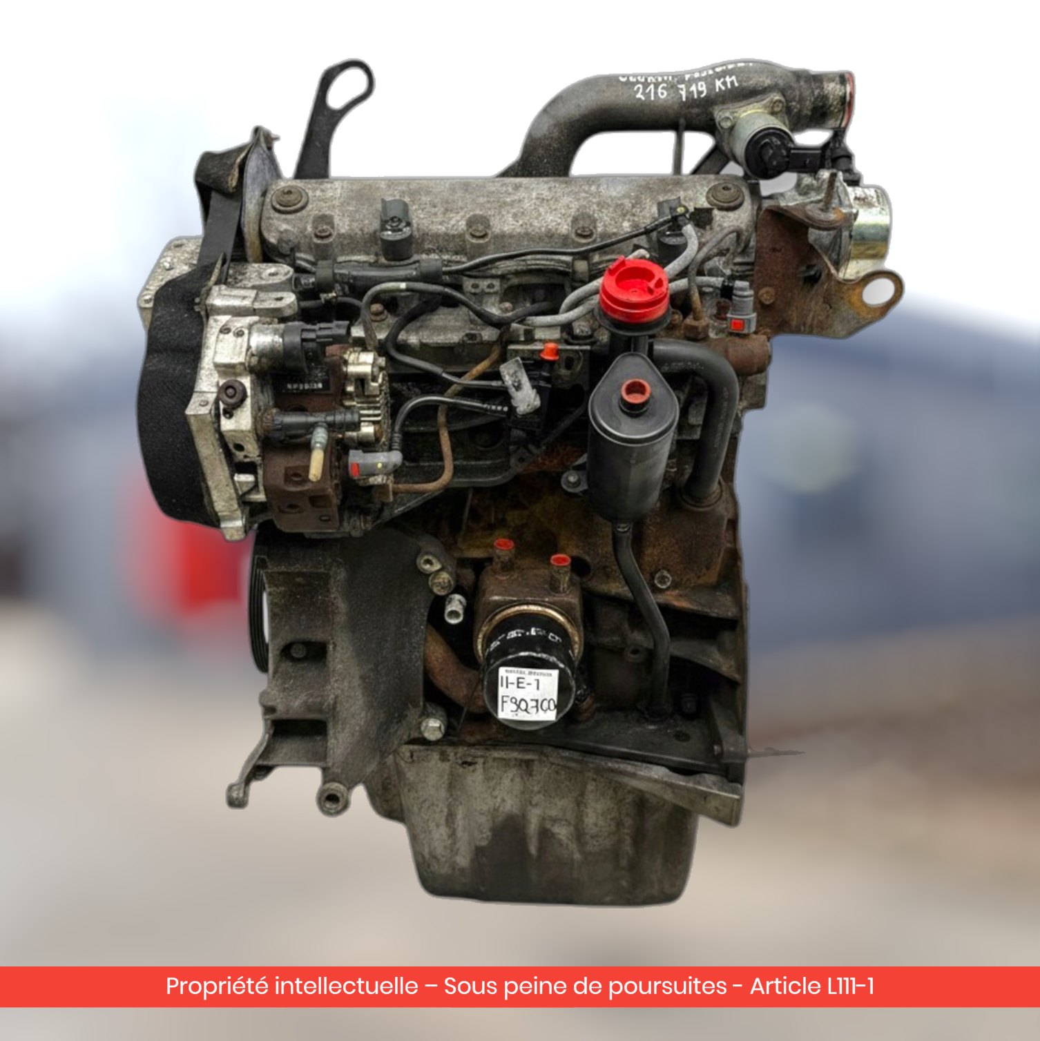 Moteur Renault Trafic / Nissan Primastar / Opel Vivaro F9Q760 F9QU760 — occasion — vue 4