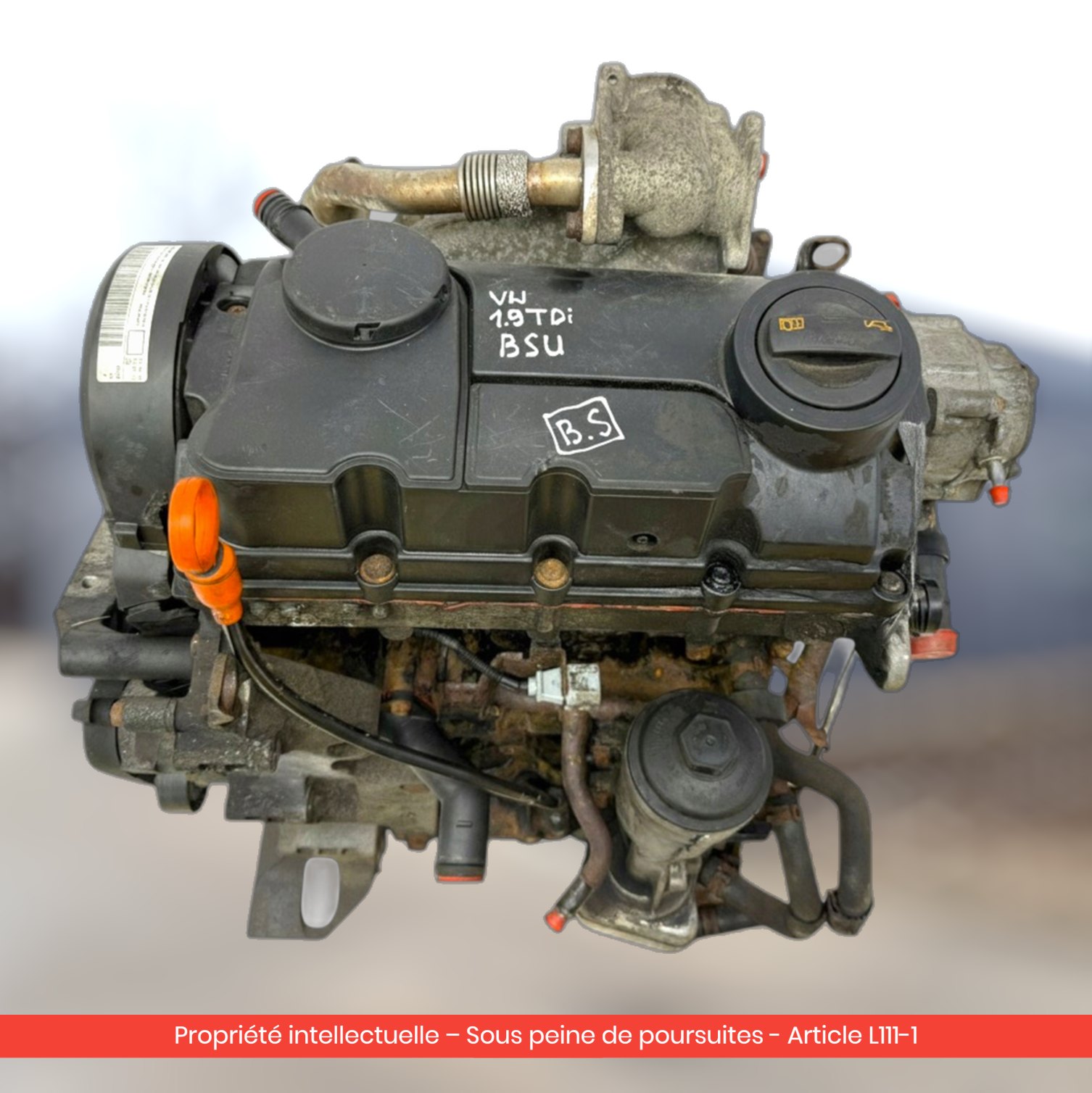 Moteur Volkswagen Caddy III BSU — occasion — vue 3
