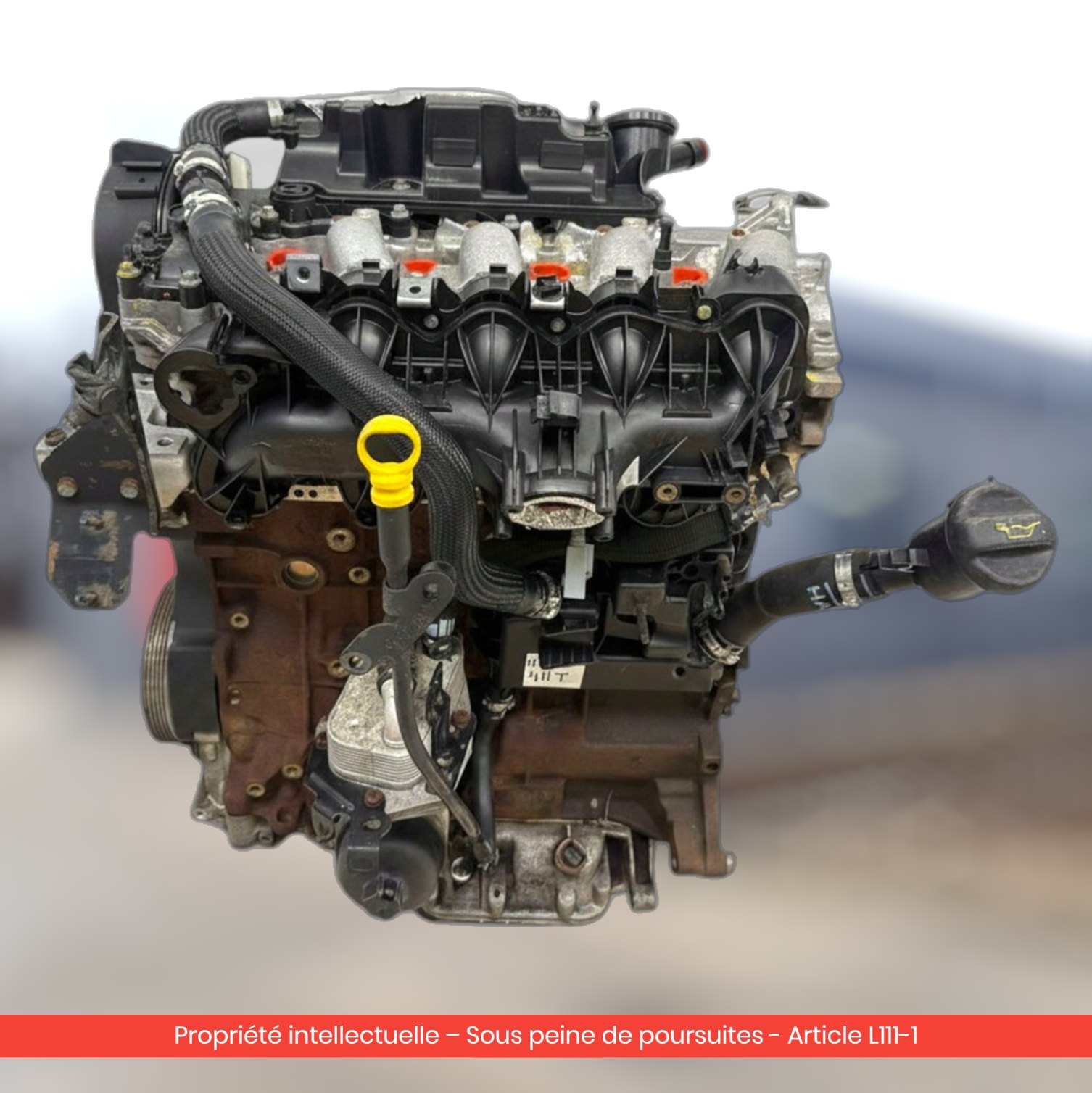 Moteur Citroën C5 II C6 C8 / Peugeot 407 607 807 / Fiat Ulysse 4HT — occasion — vue 4