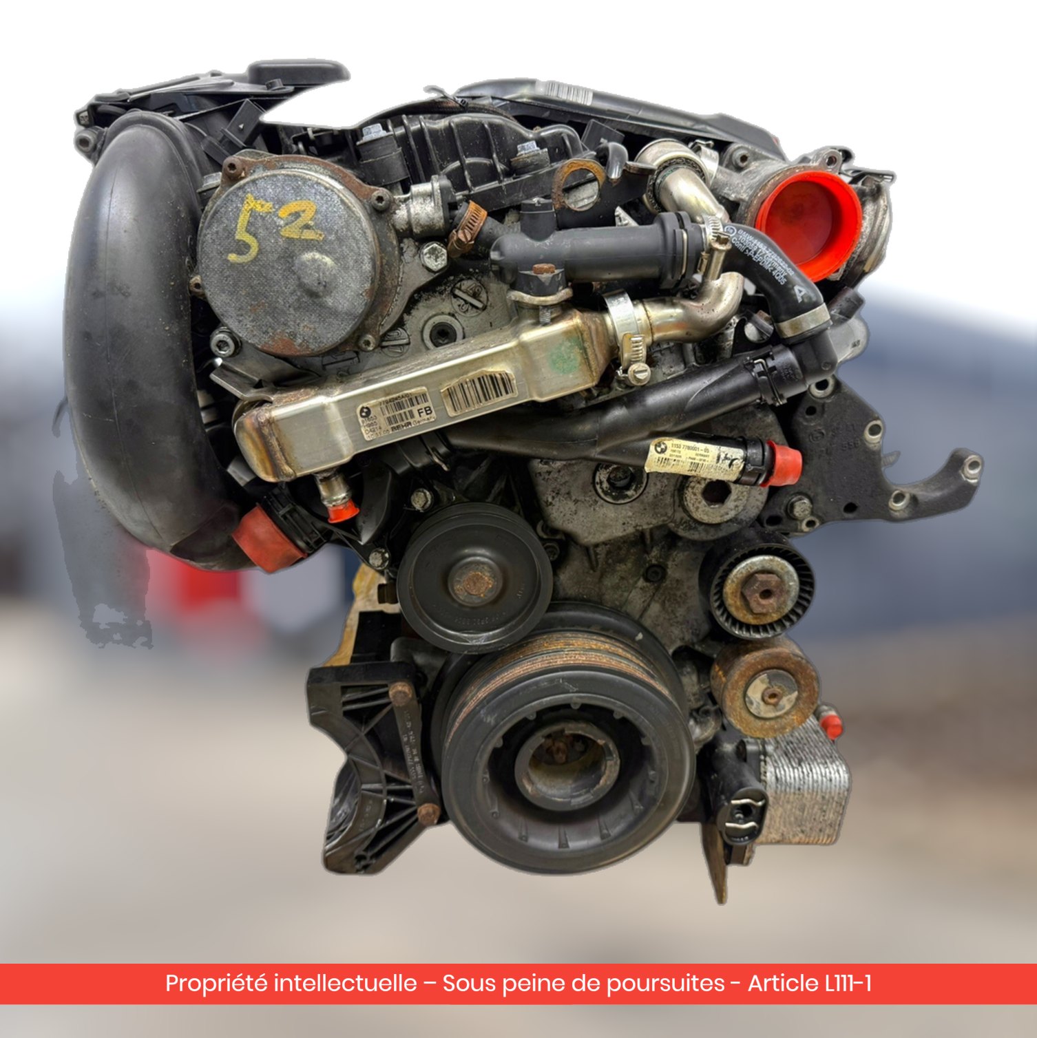 Moteur BMW E60 E61 D M57D25 256D2 — occasion — vue 3