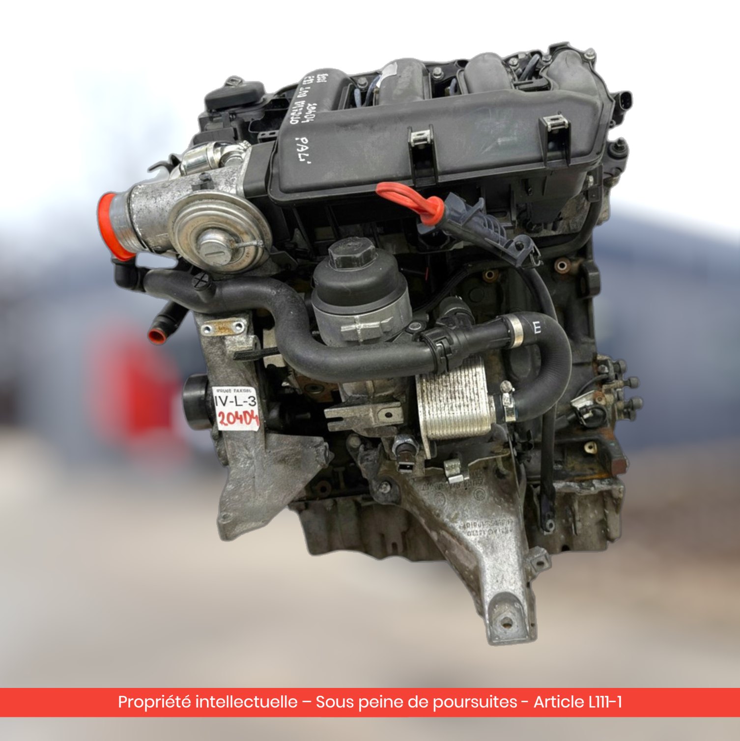 Moteur BMW E90 E91 E92 M47D20 204D4 — occasion — vue 4