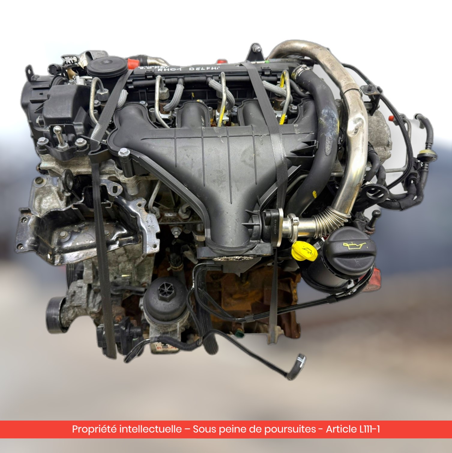 Moteur Peugeot 307 308 407 508 607 807 / Citroën C5 III C4 / Citroën C4 I RH01 — occasion — vue 3
