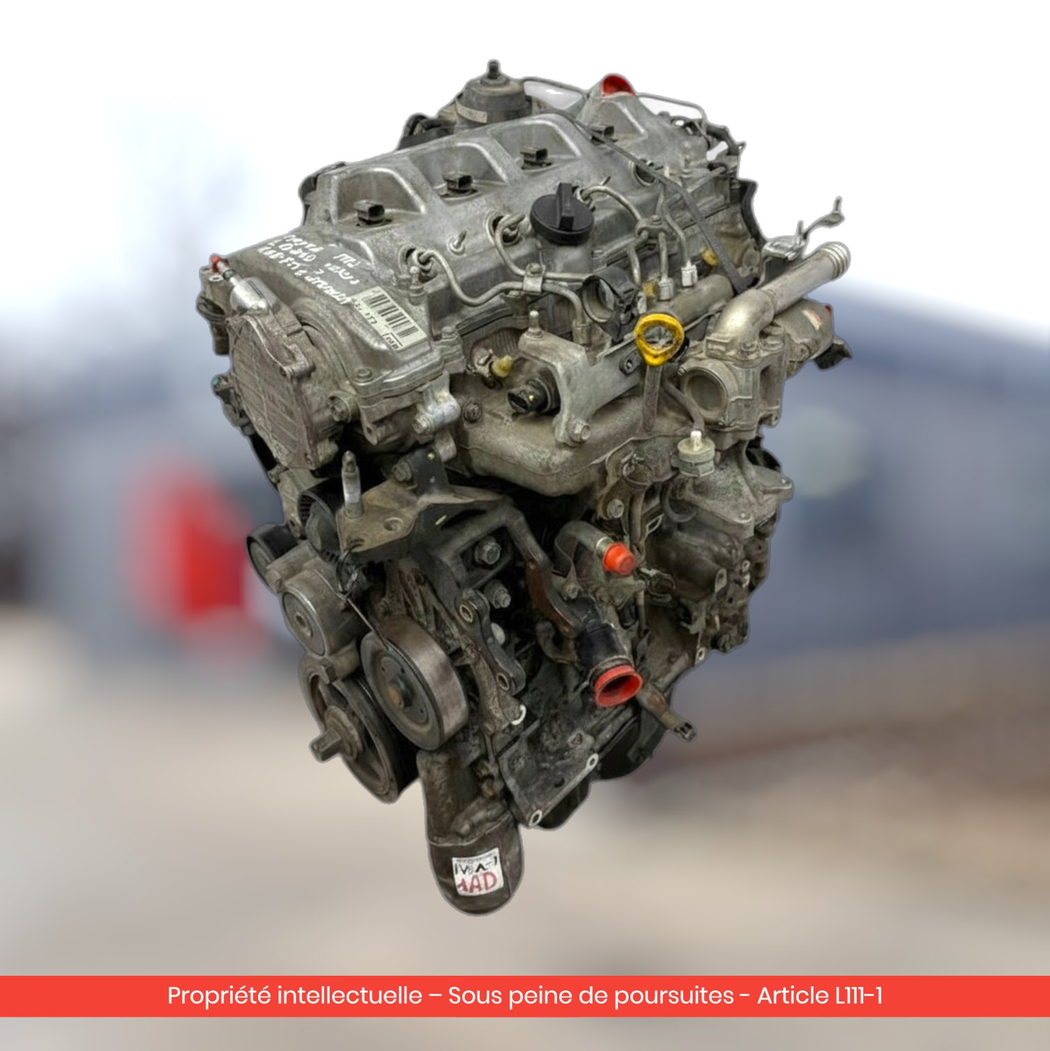 Moteur Toyota Avensis T25 D4D 1AD 1AD — occasion — vue 4
