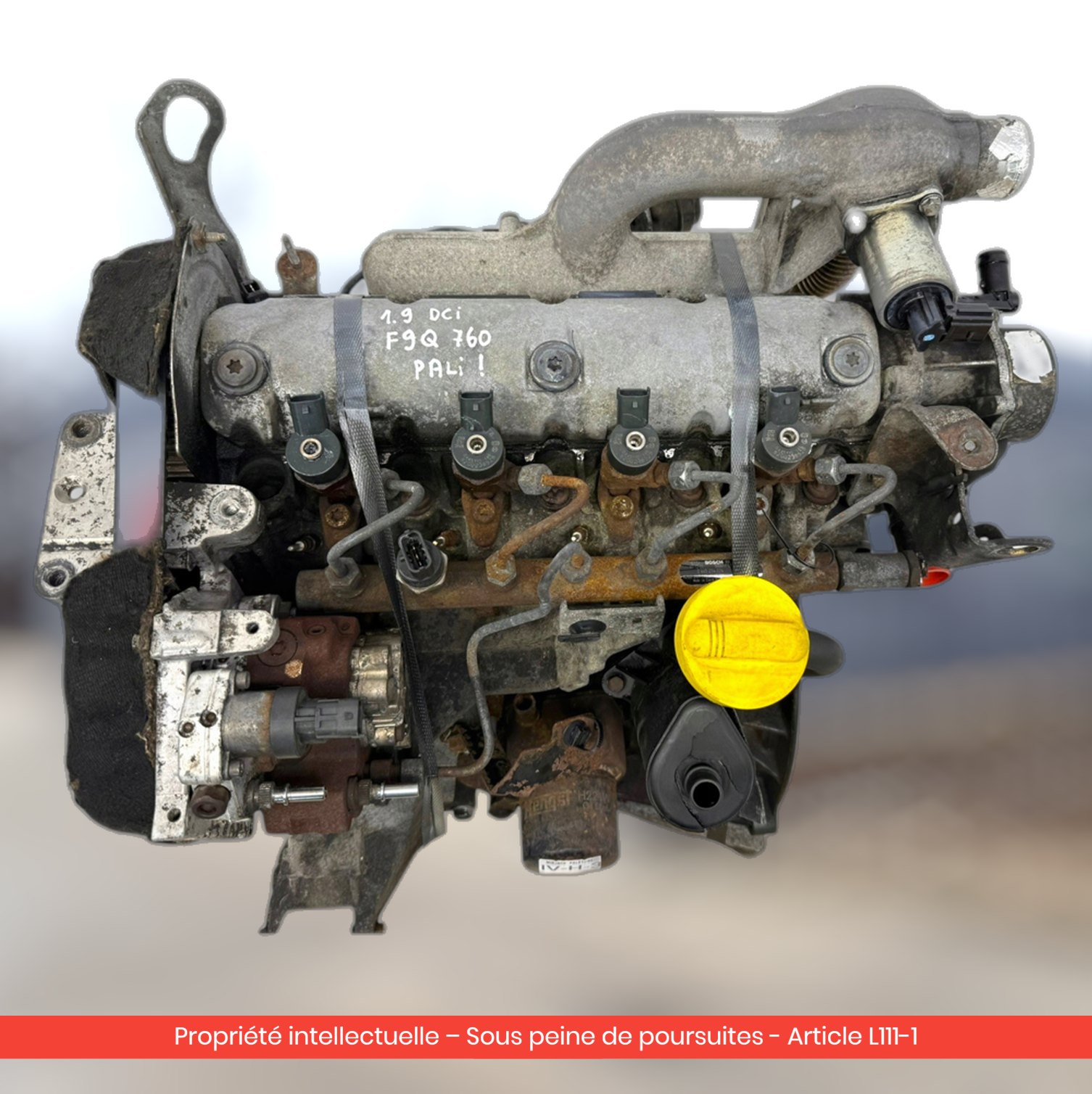 Moteur Renault Trafic / Nissan Primastar / Opel Vivaro F9Q760 F9QU760 — occasion — vue 1