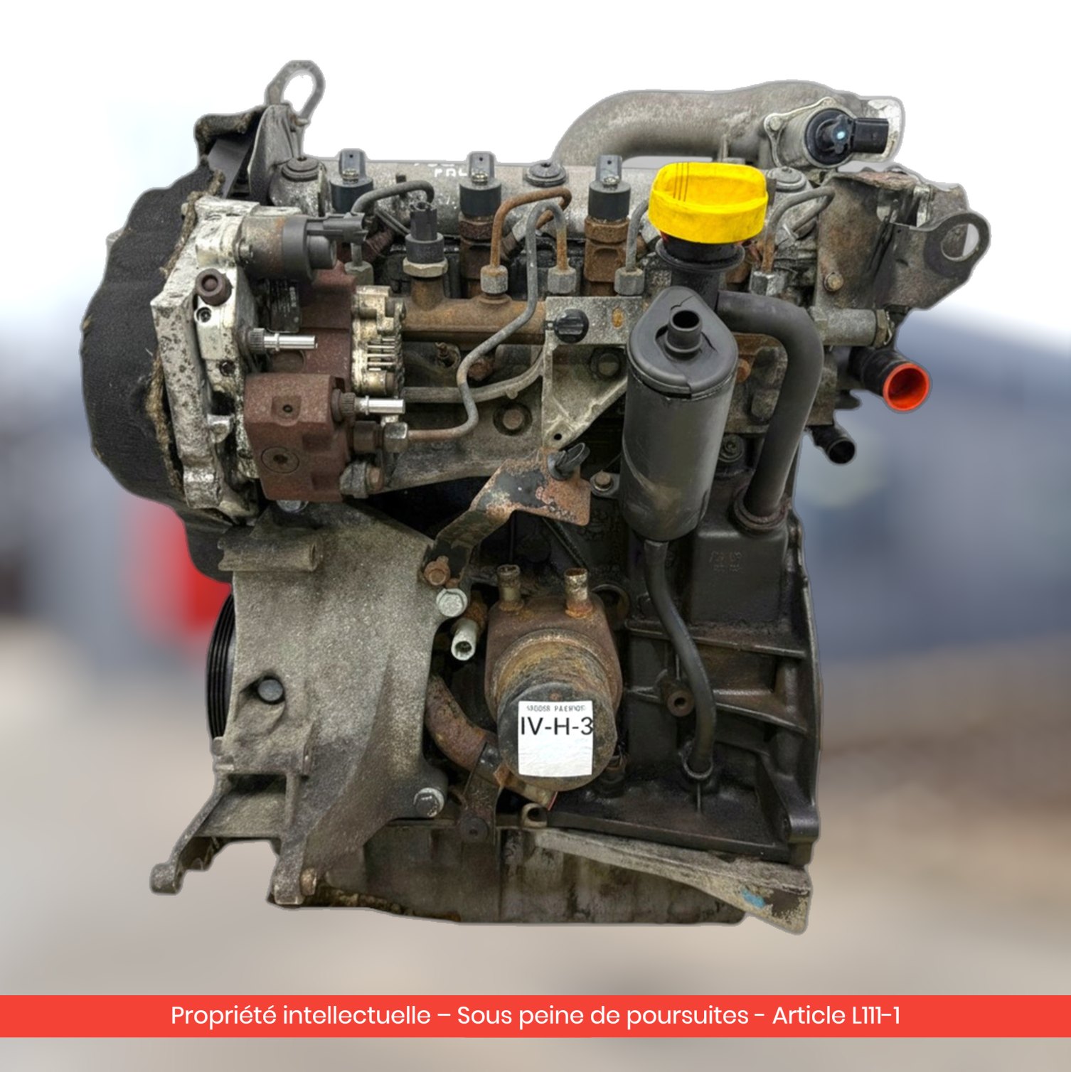 Moteur Renault Trafic / Nissan Primastar / Opel Vivaro F9Q760 F9QU760 — occasion — vue 3