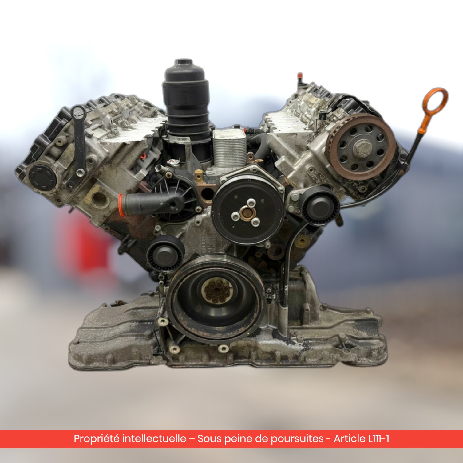 Moteur nu Audi A4 B7 / Audi A6 C6 / Audi A8 D3 V6 ASB — occasion — vue 4