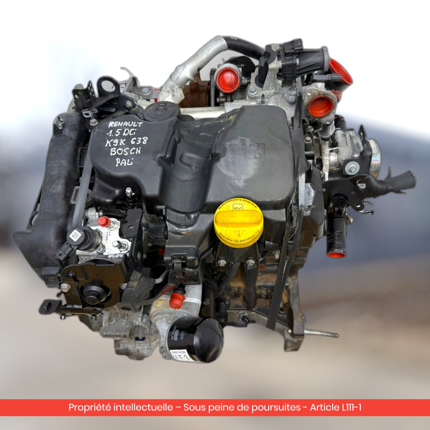 Moteur Renault Clio IV K9K638 — occasion — vue 4